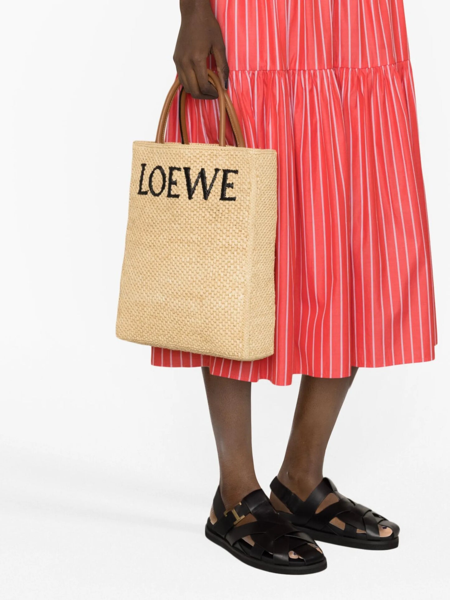 A4 raffia tote bag