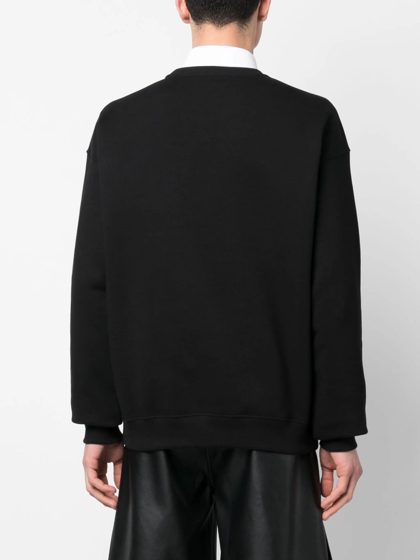 mesh logo appliqué sweatshirt