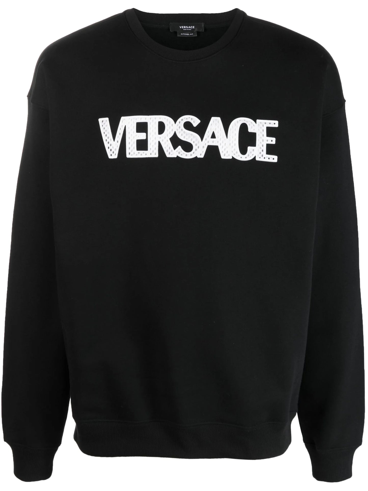 mesh logo appliqué sweatshirt