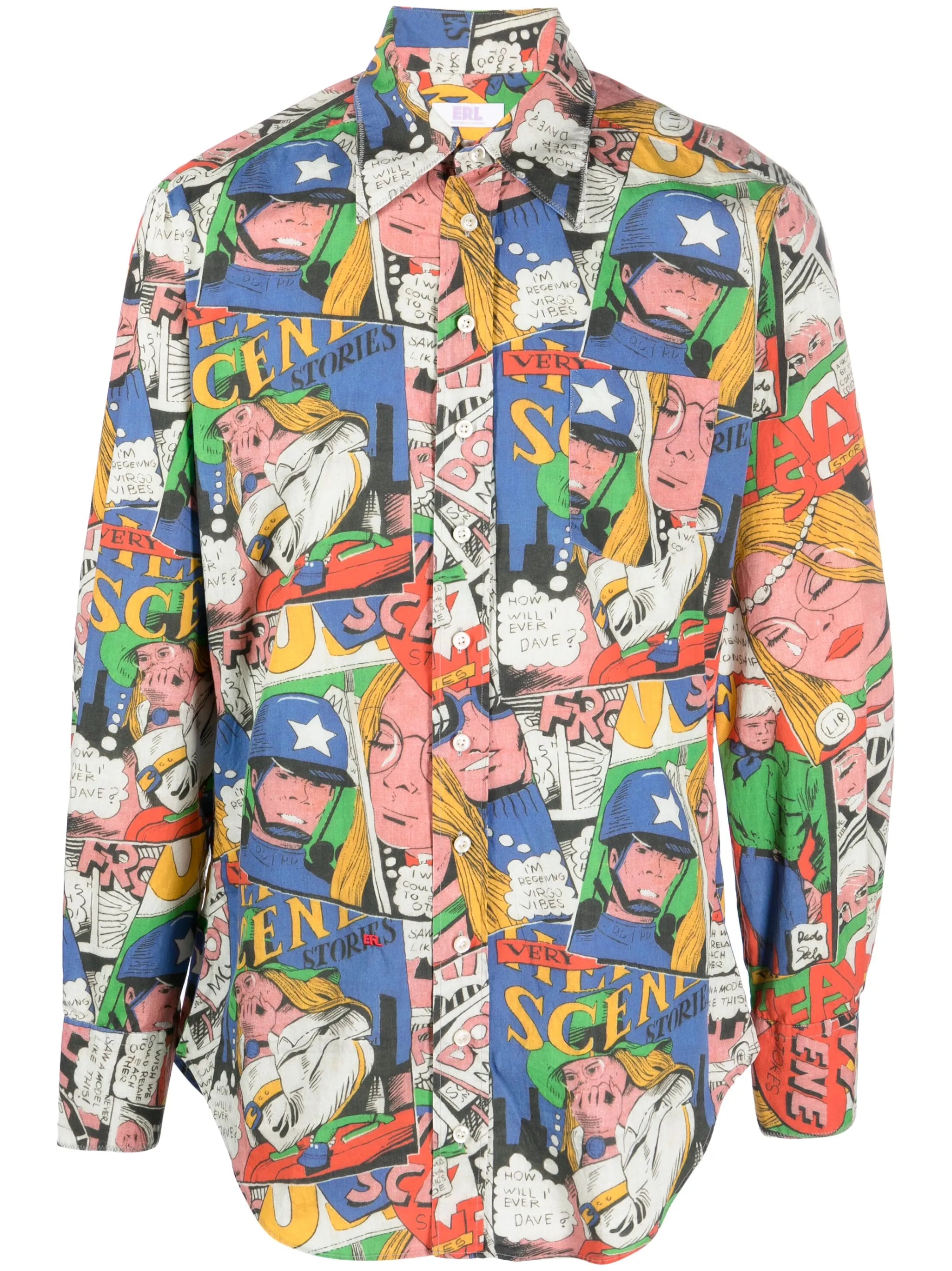 printed short-sleeved shirt