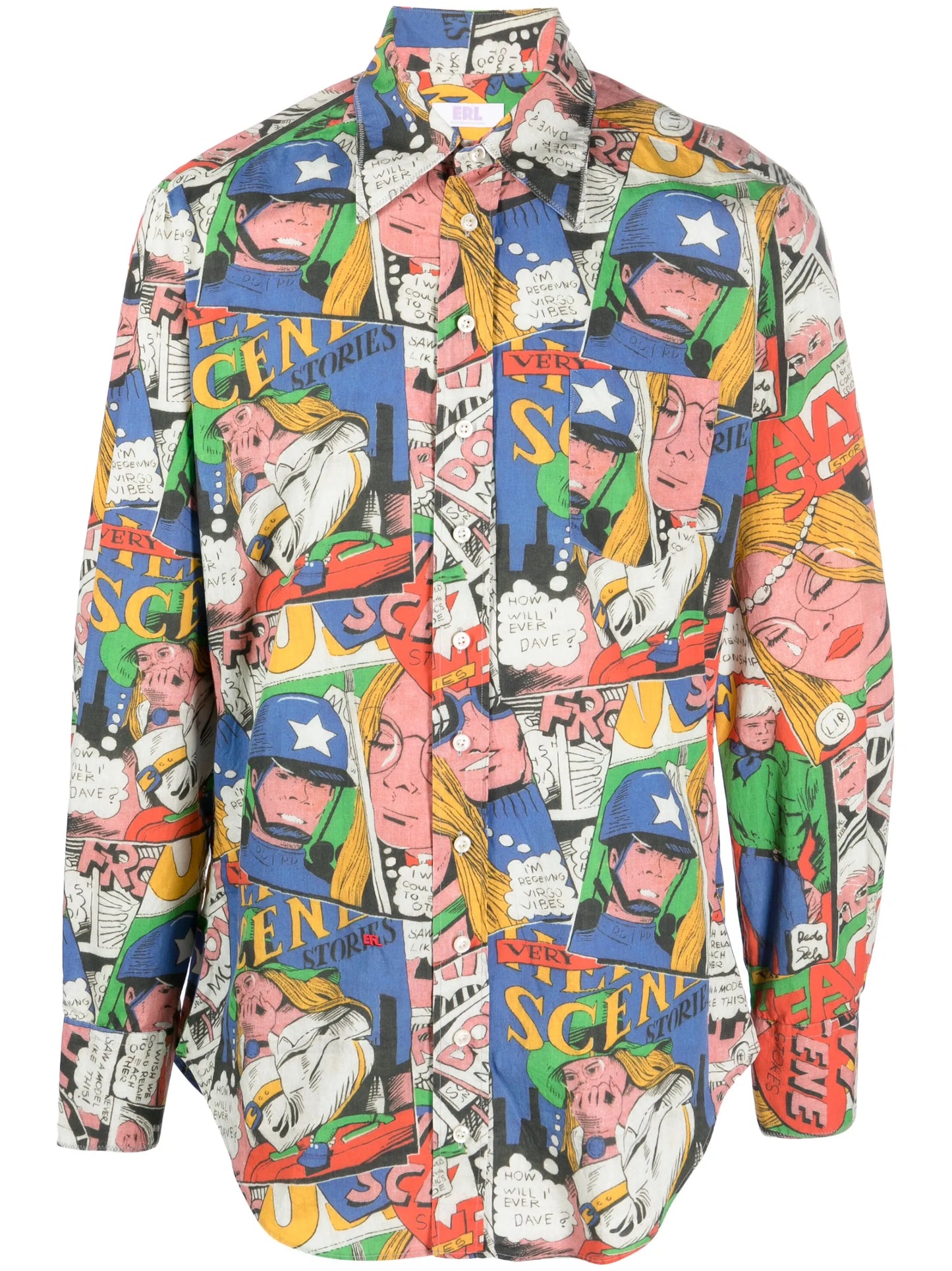 printed short-sleeved shirt