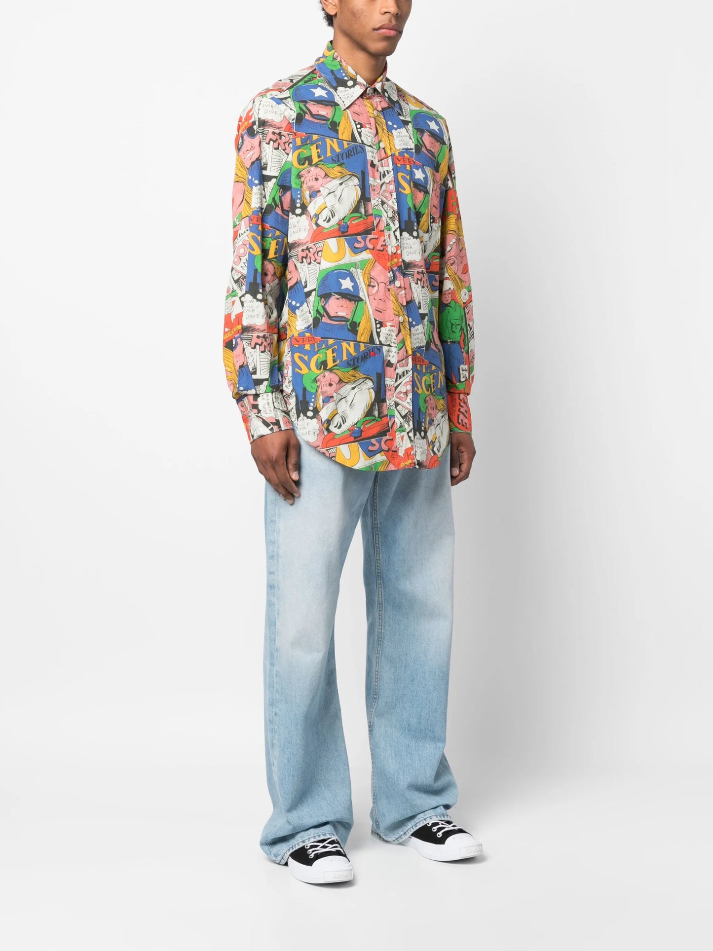 printed short-sleeved shirt