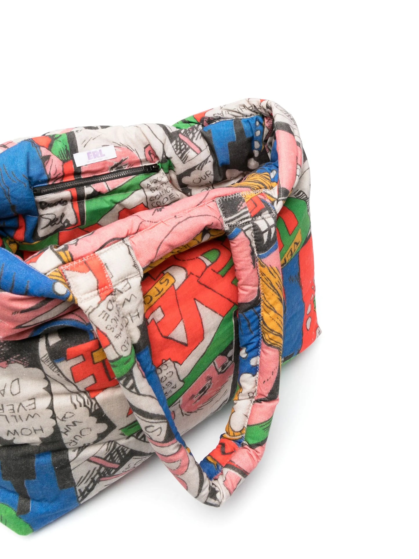 graphic-print tote bag
