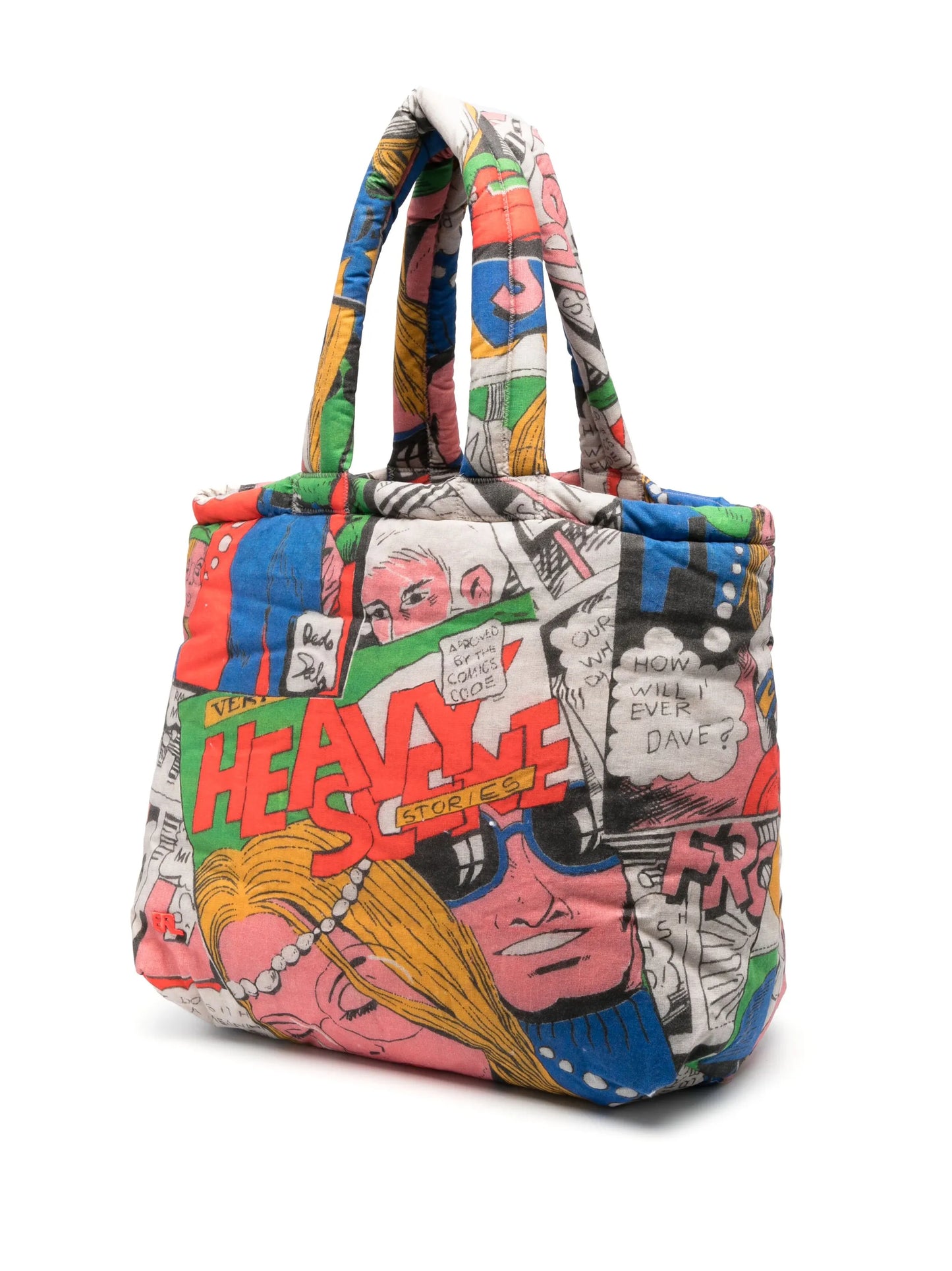 graphic-print tote bag