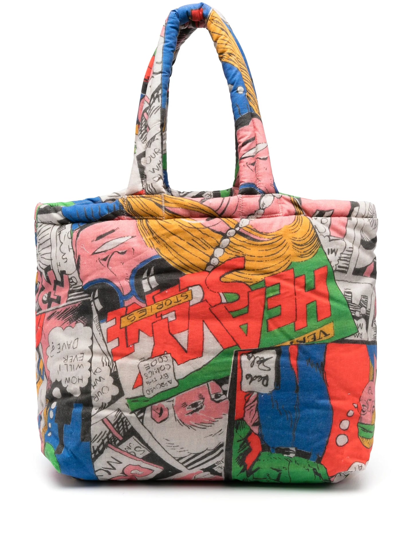 graphic-print tote bag
