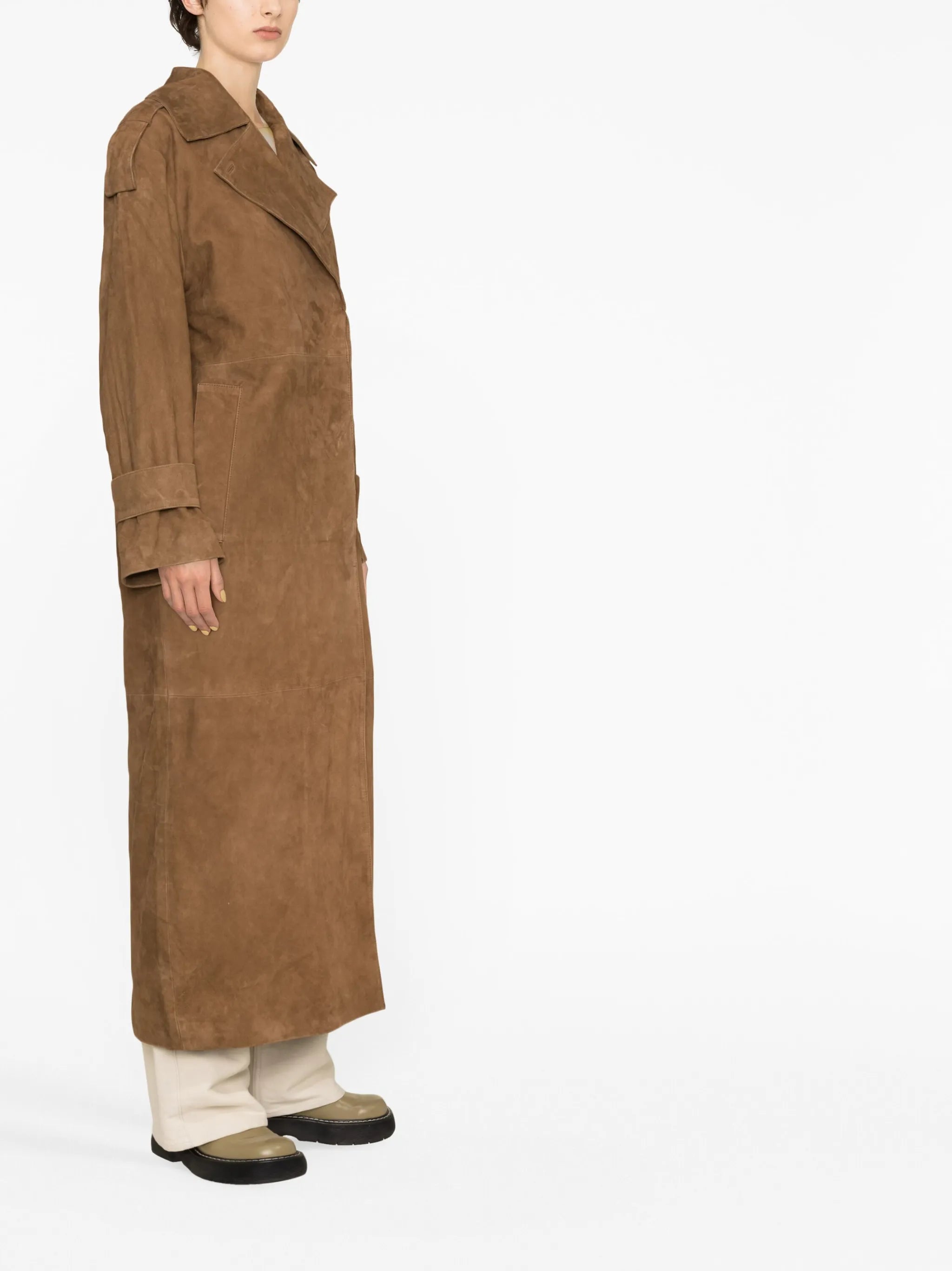 leather trench coat