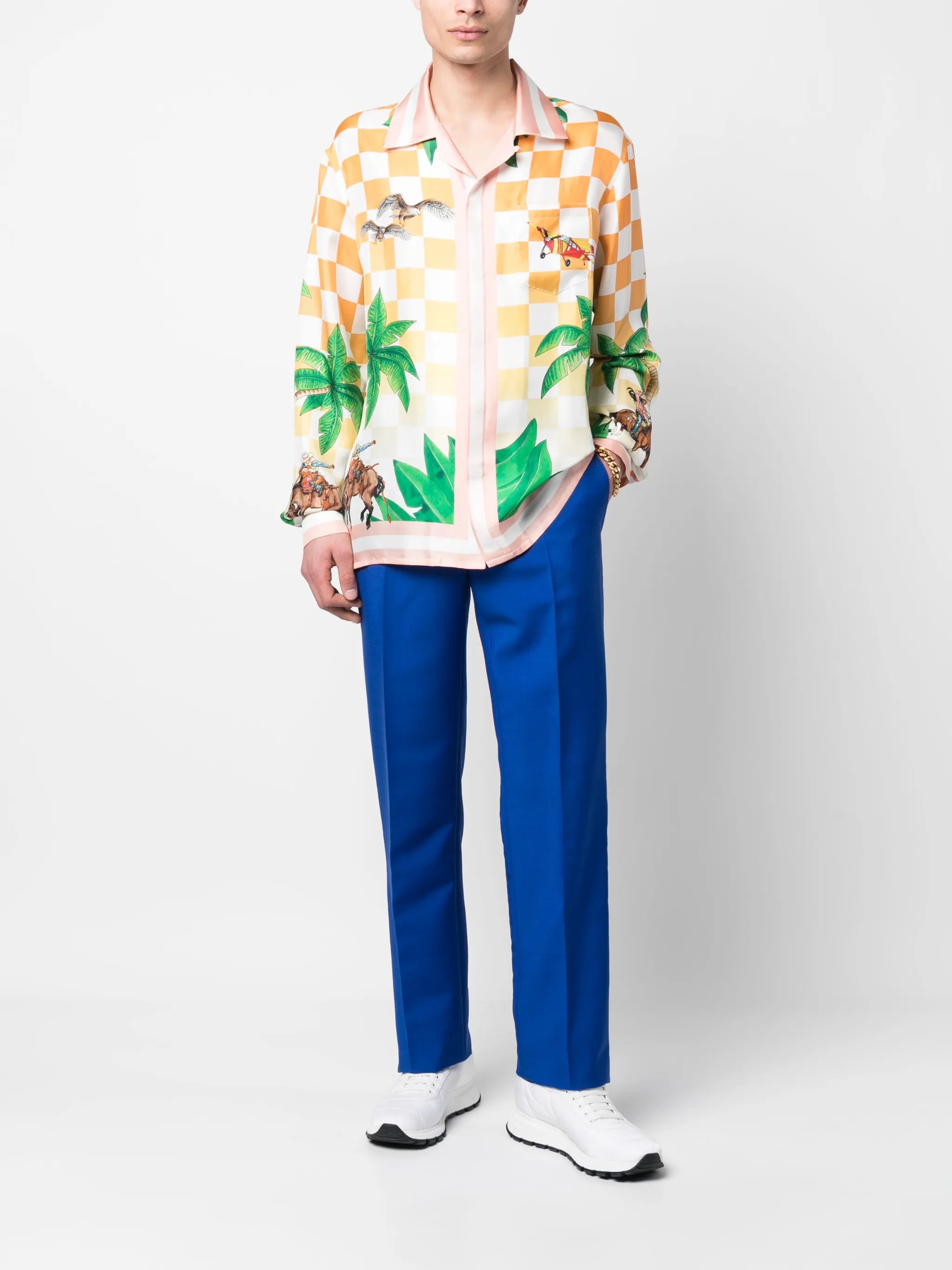 Tennis Club silk shirt