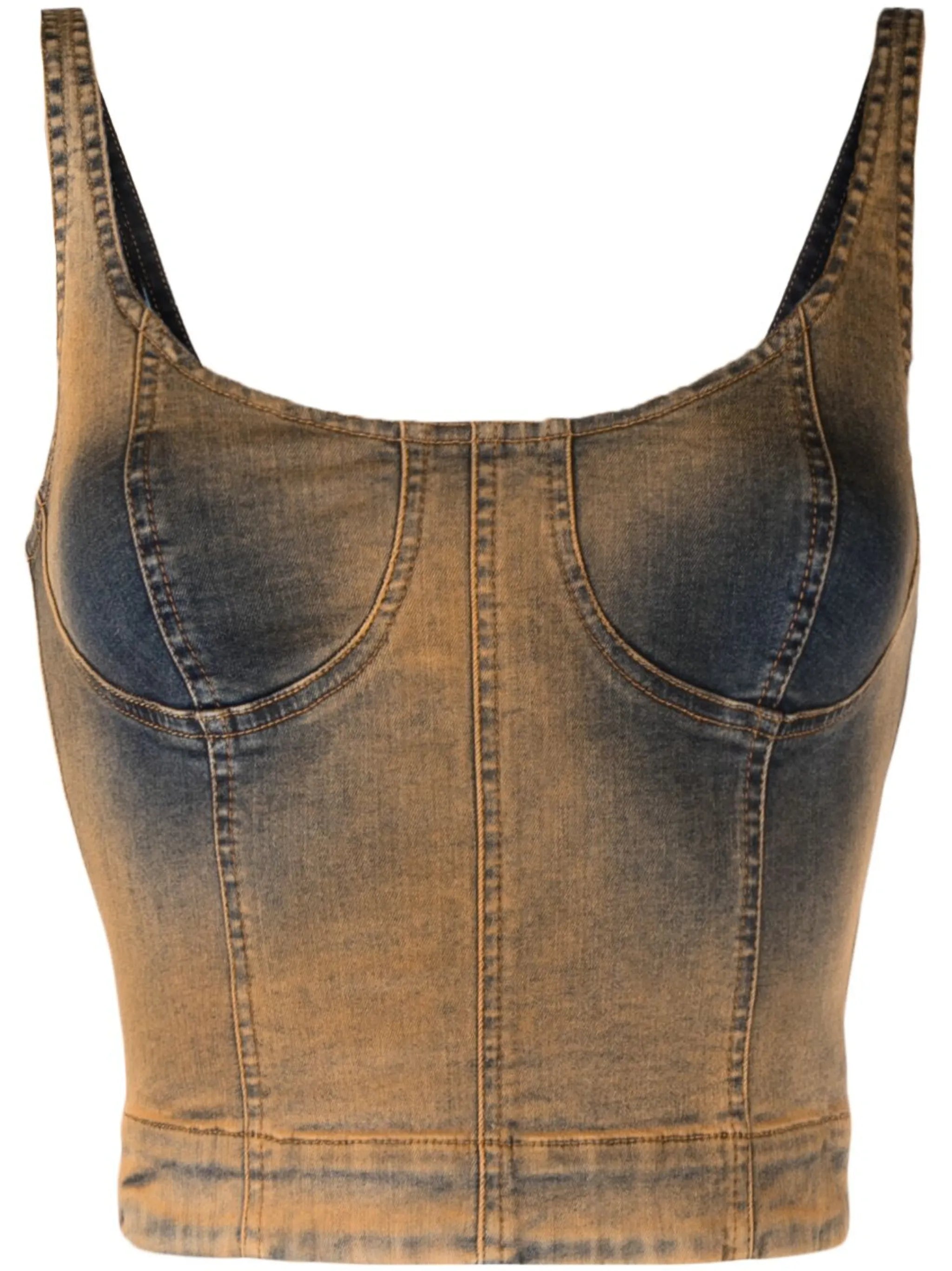 Harley denim corset top