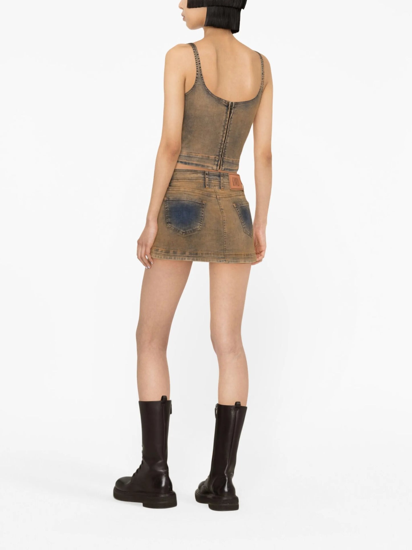 Harley denim corset top