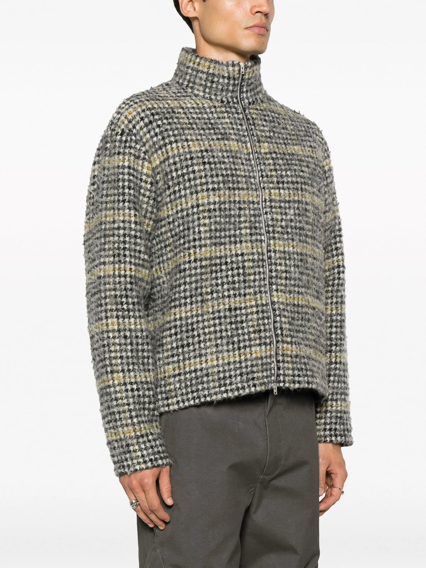 Shrunken houndstooth jacket