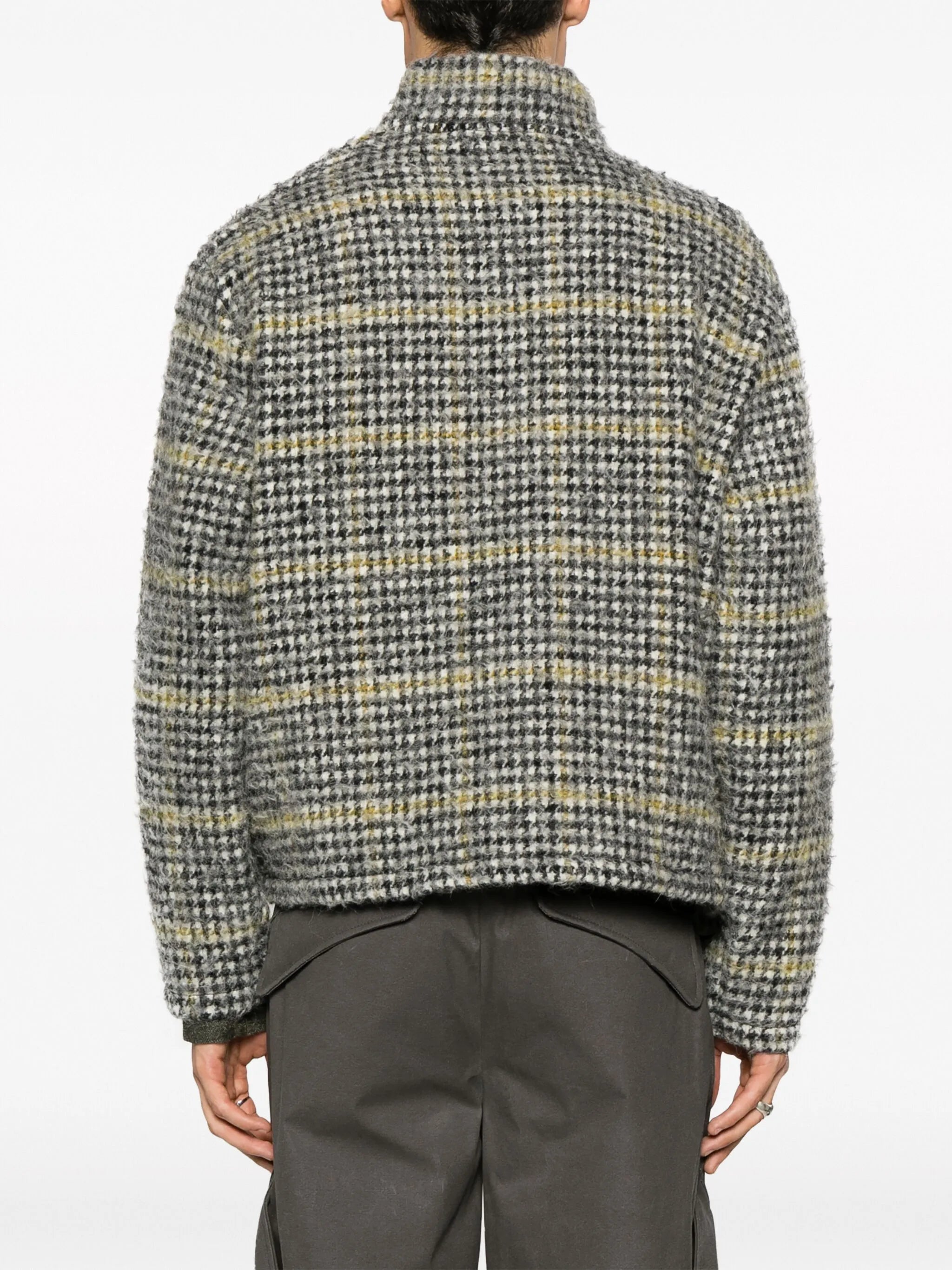 Shrunken houndstooth jacket