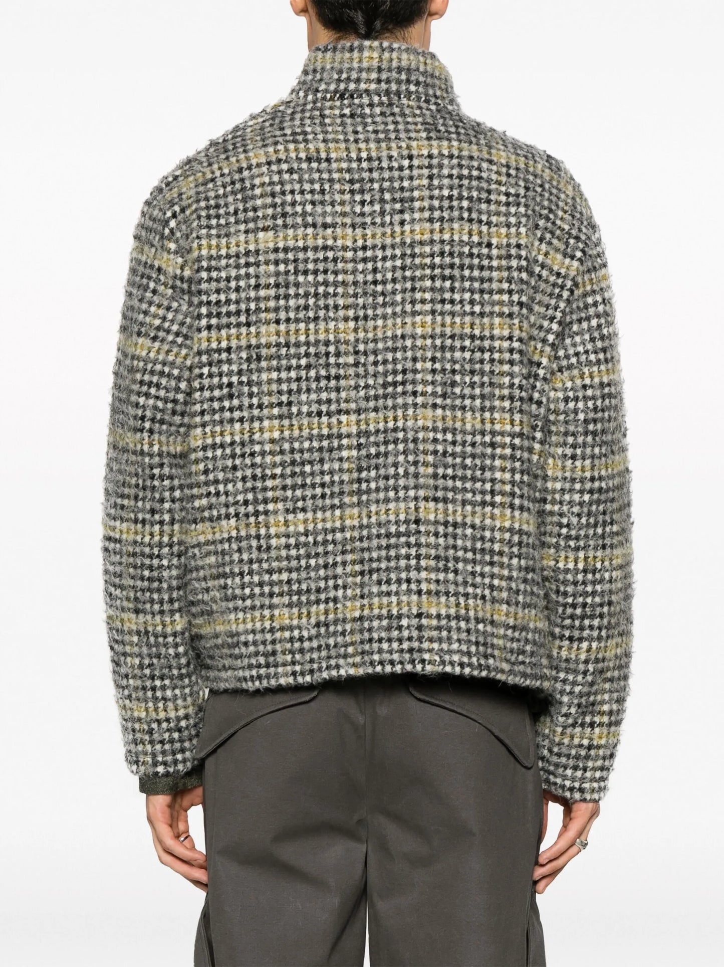 Shrunken houndstooth jacket