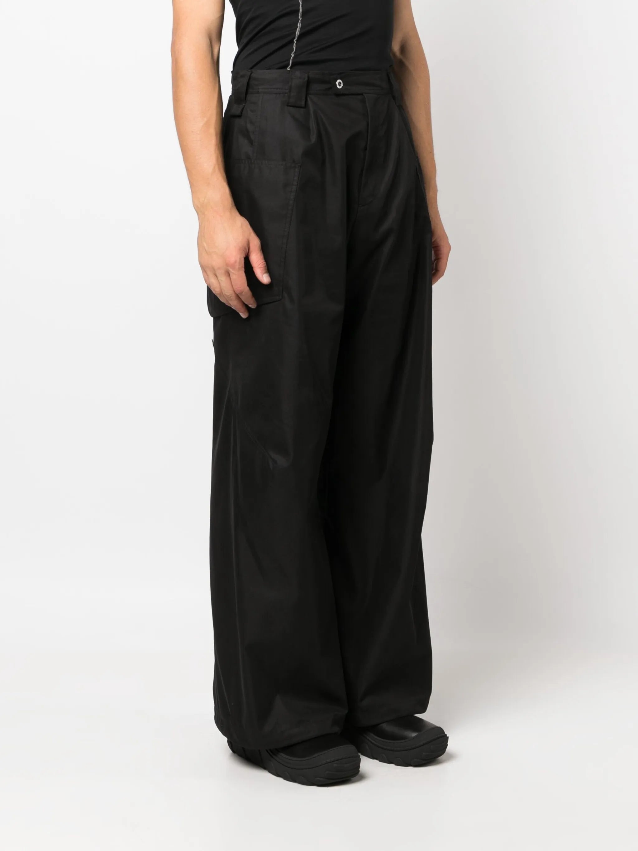Meno wide-leg cotton trousers