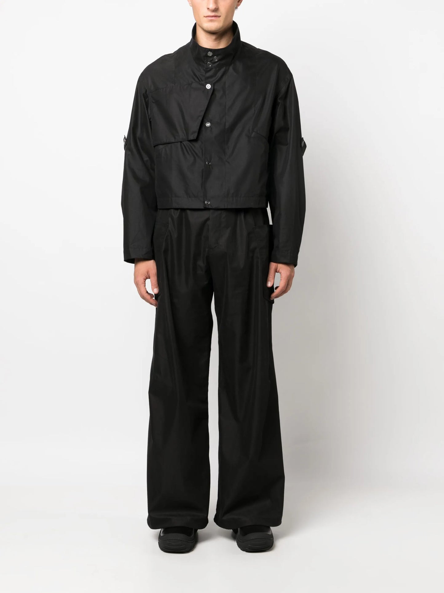 Meno wide-leg cotton trousers