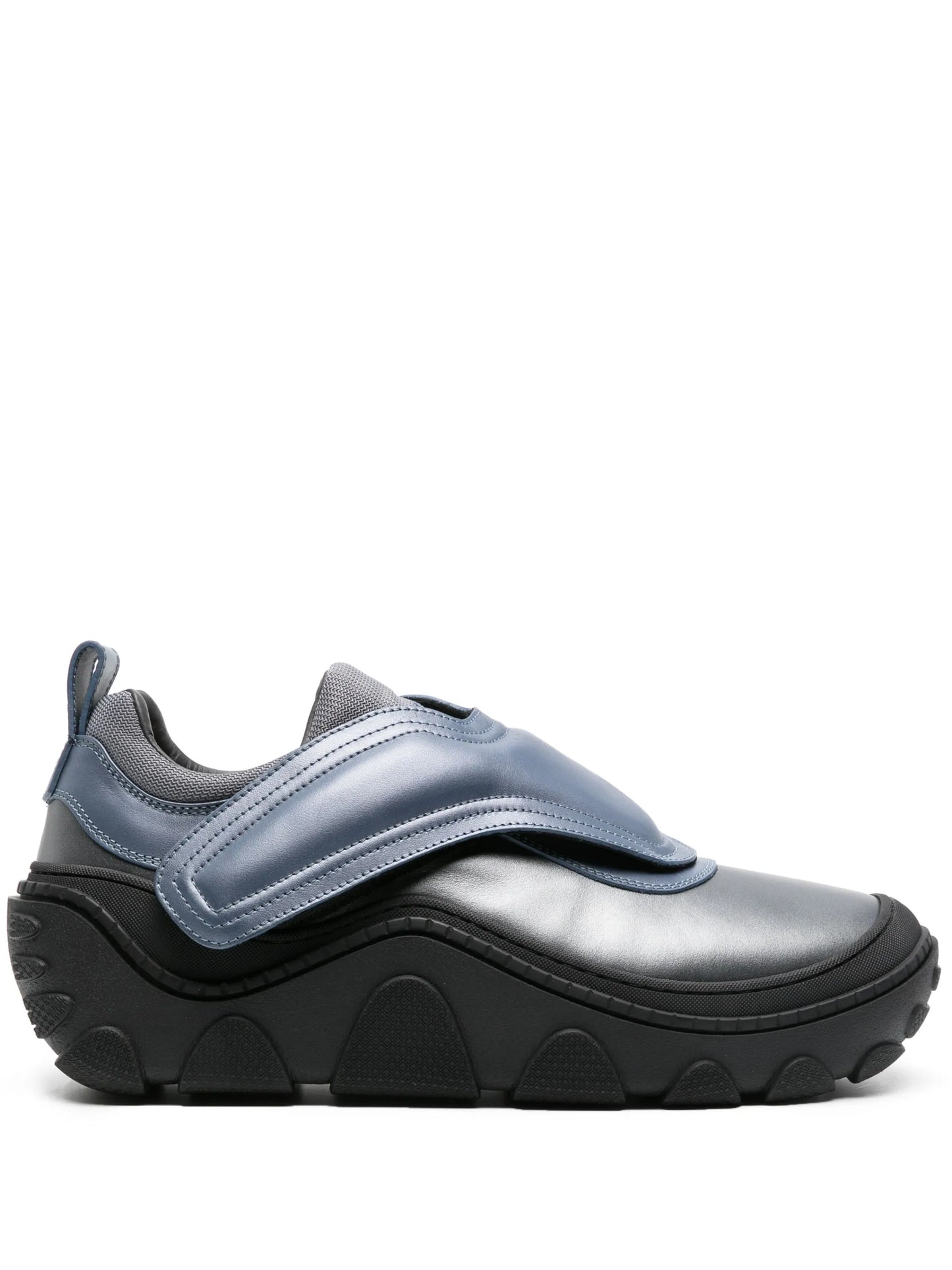 Tonkin laminated-leather chunky sneakers