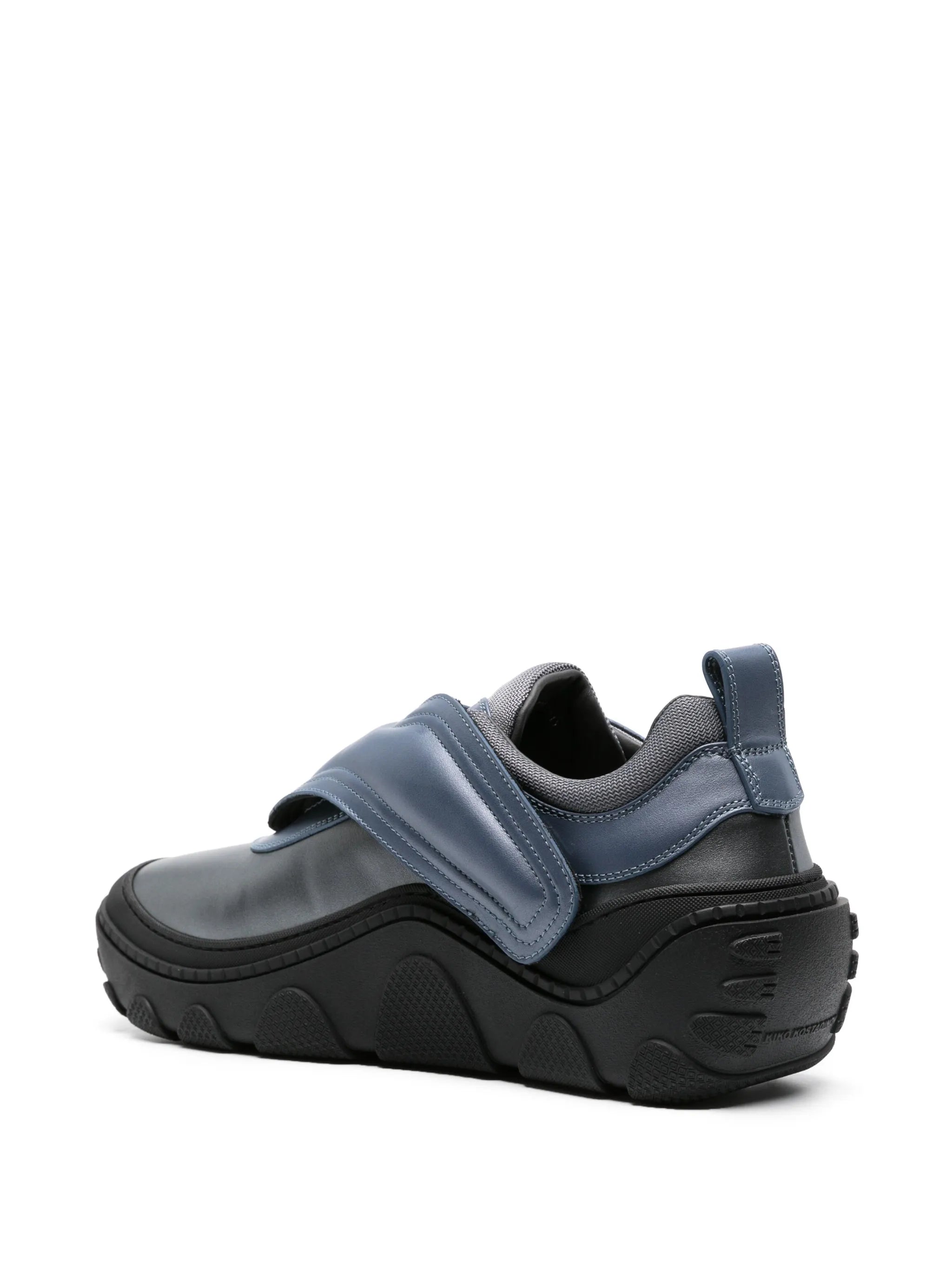 Tonkin laminated-leather chunky sneakers