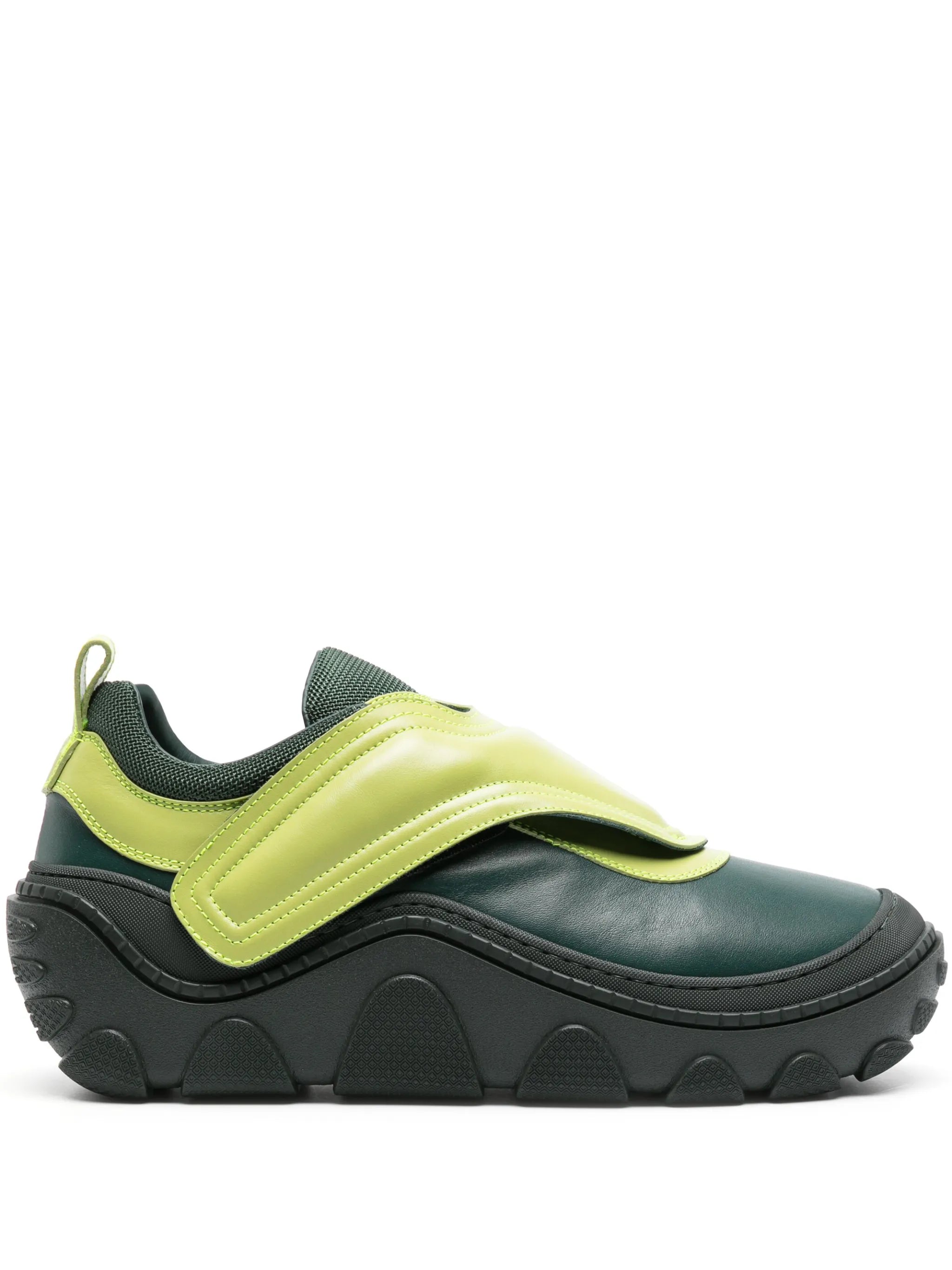 Tonkin laminated-leather chunky sneakers