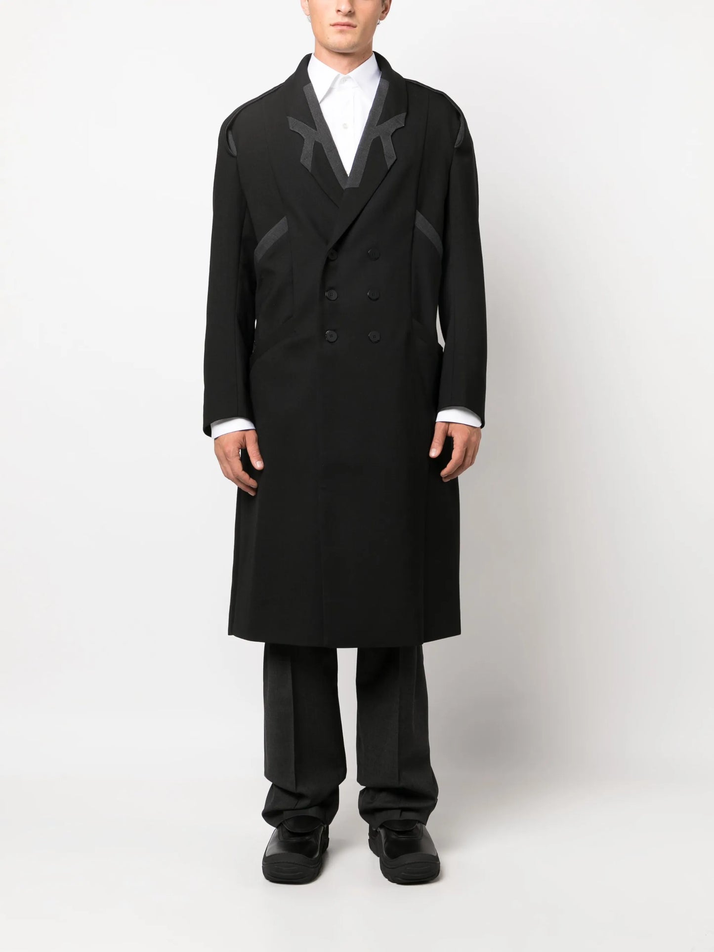 Critias double-breasted midi coat
