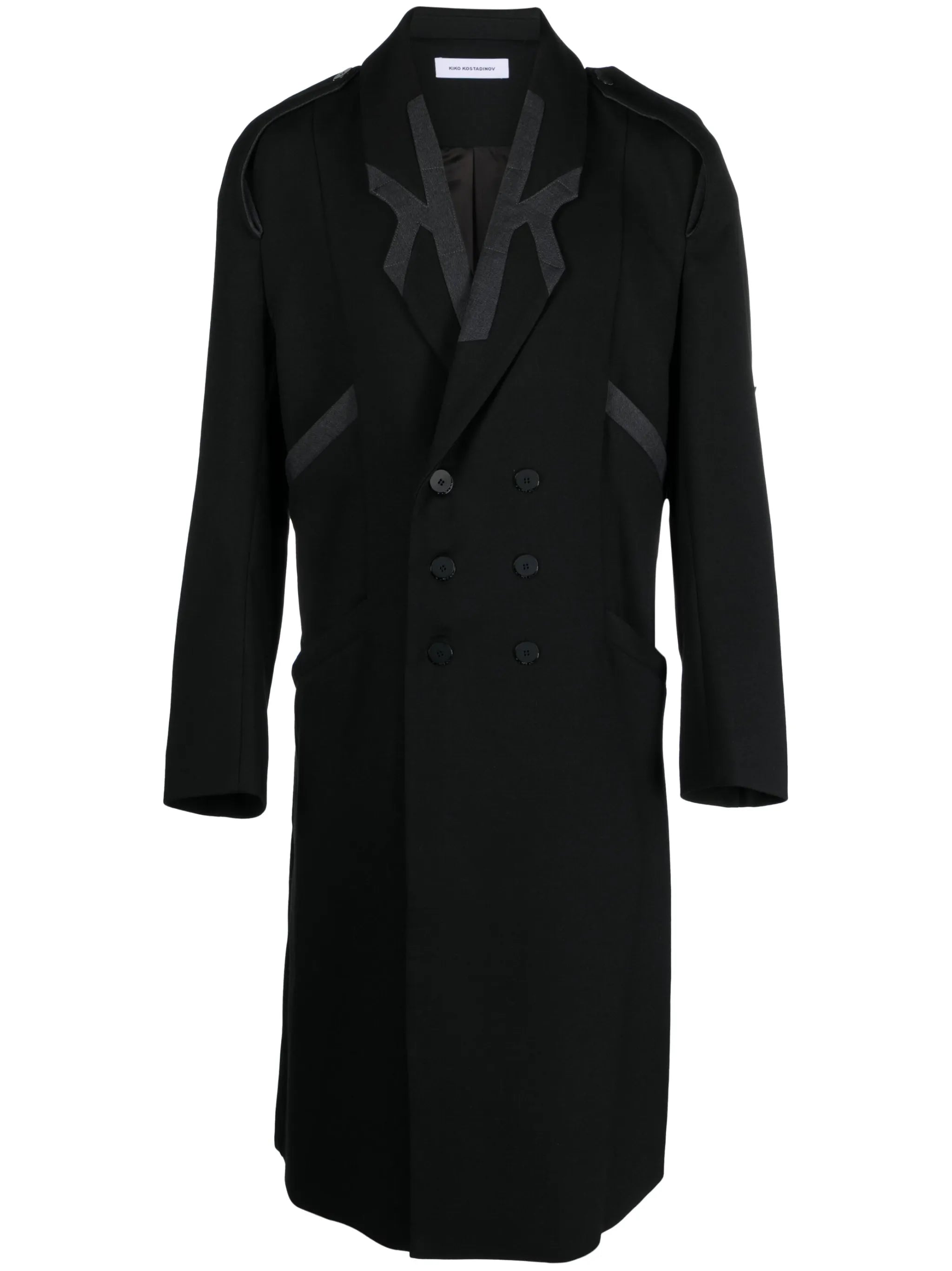Critias double-breasted midi coat