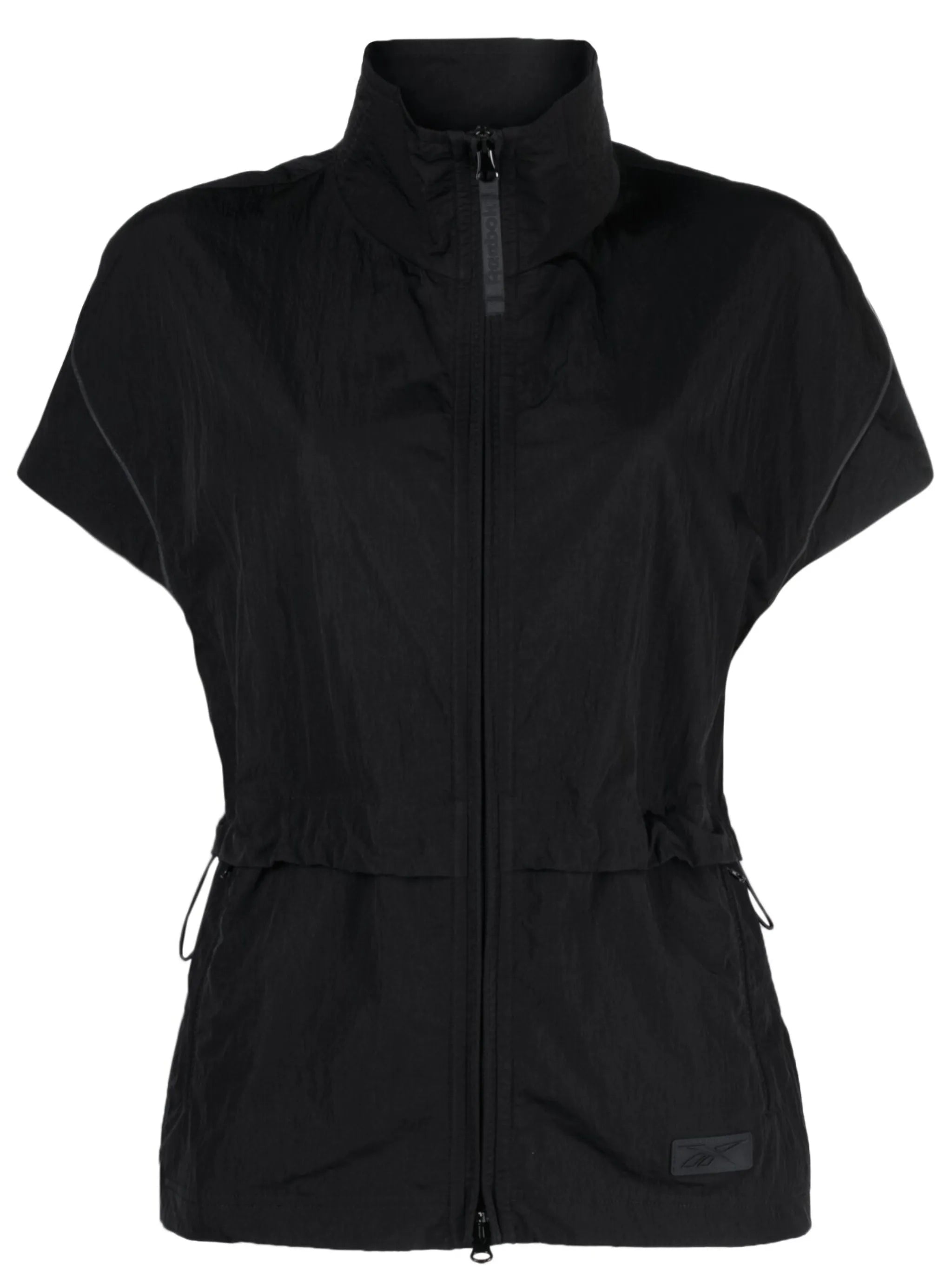 logo-patch zipped vest
