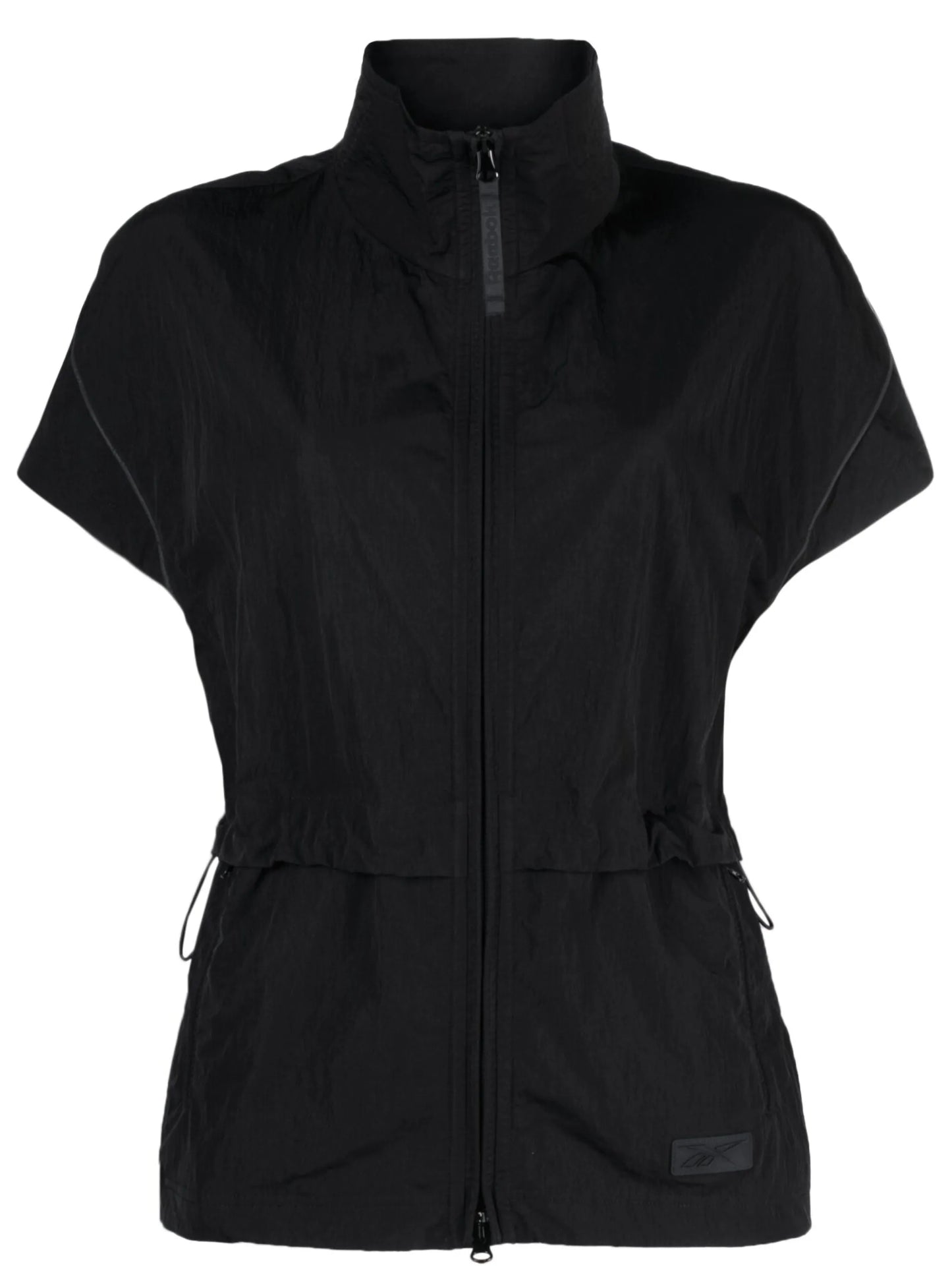logo-patch zipped vest