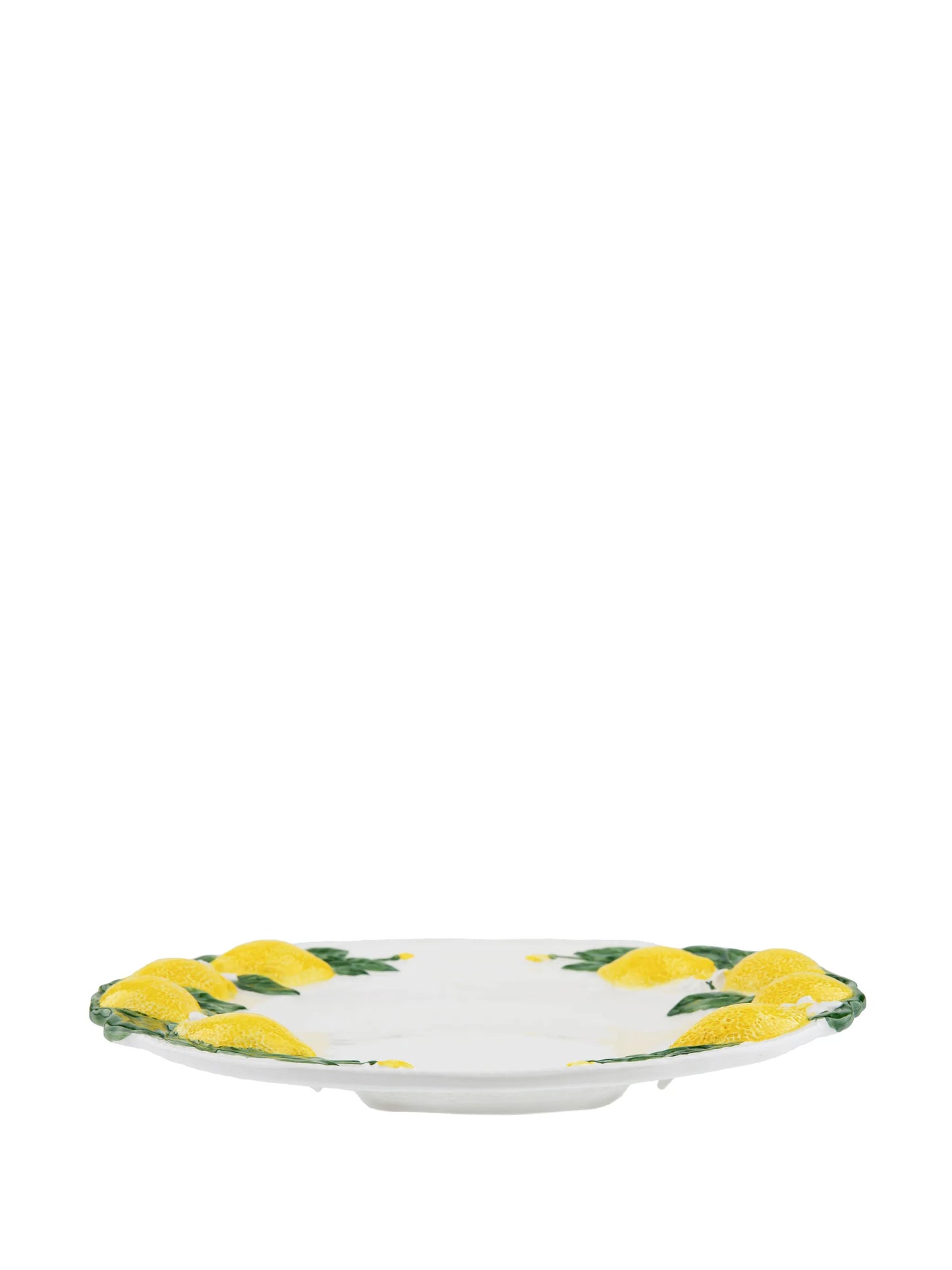 lemon-motif porcelain plate