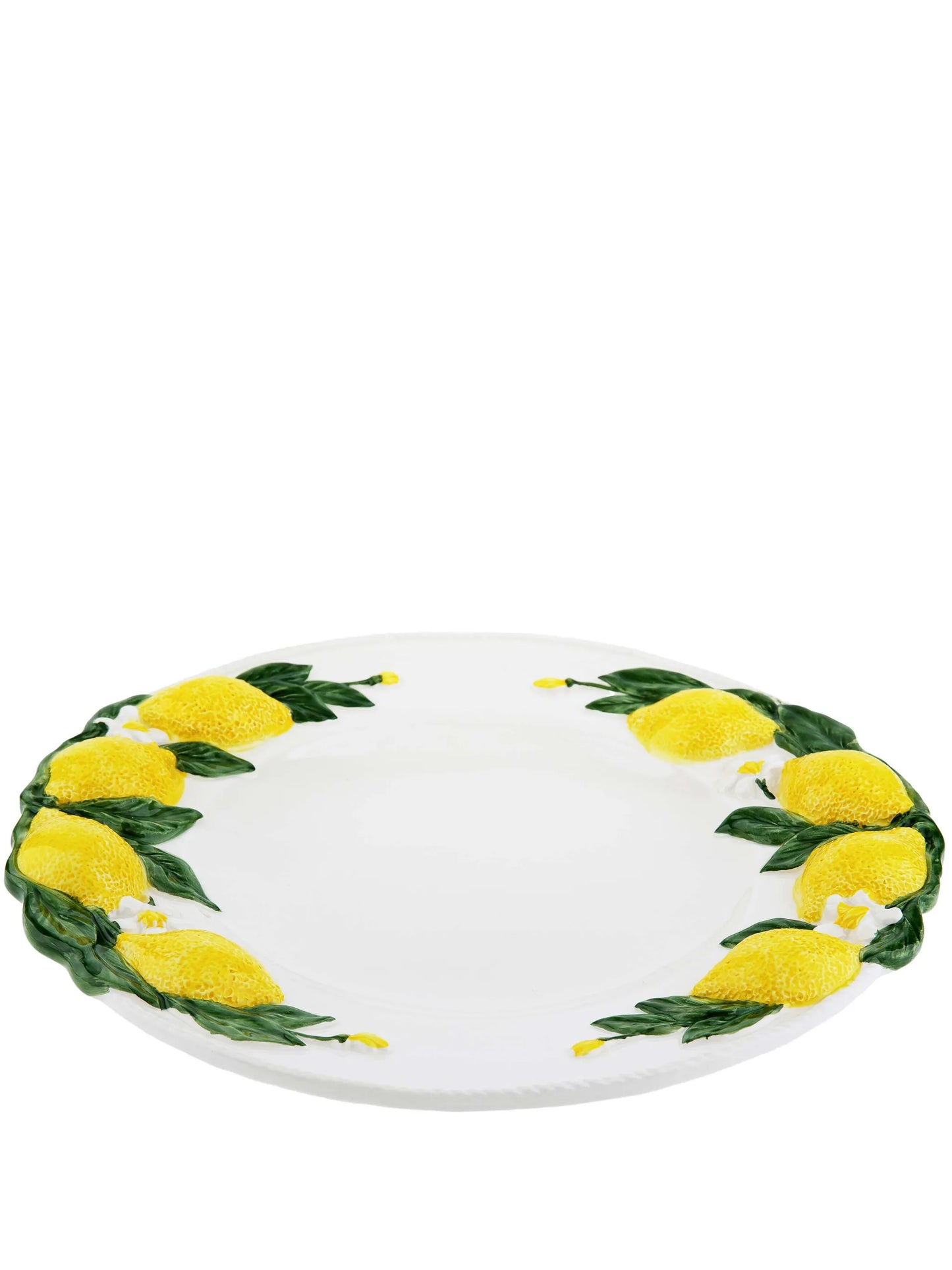 lemon-motif porcelain plate