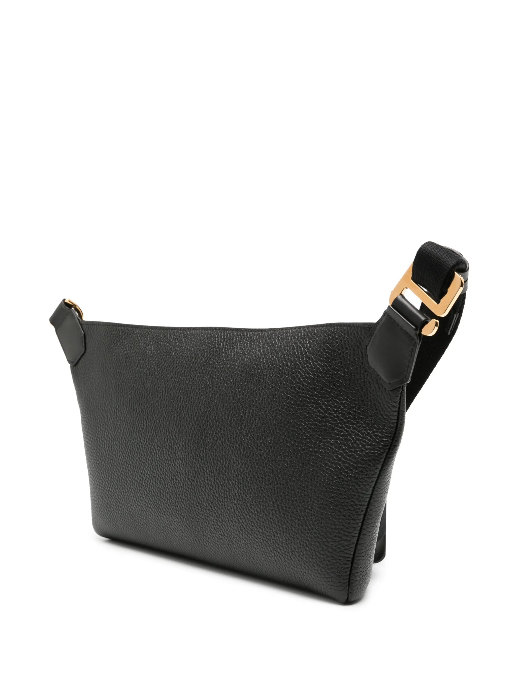 logo-appliqué leather belt bag