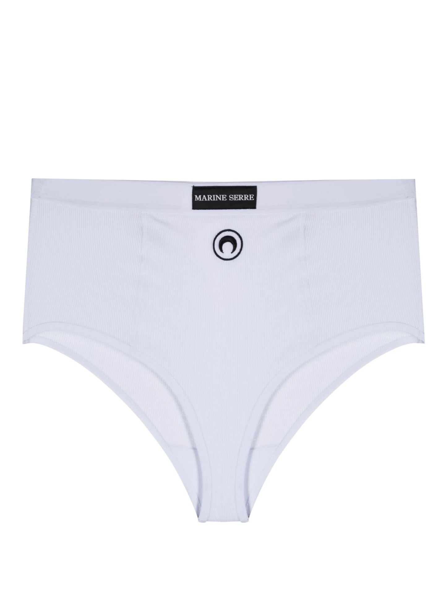 Crescent Moon-embroidered cotton briefs