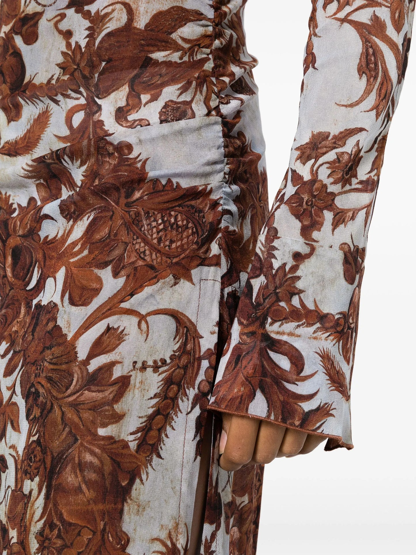 Serpent graphic-print dress