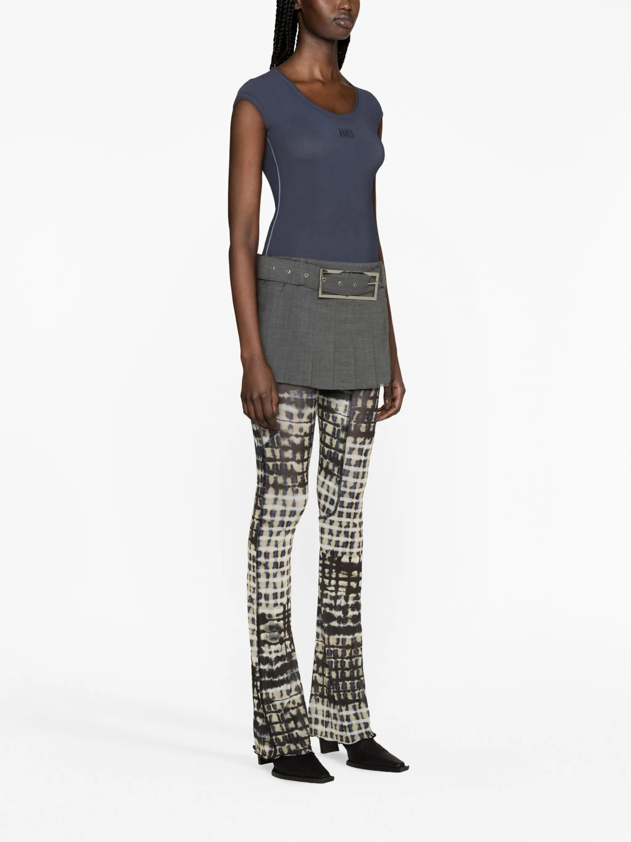 Halcyon plaid-check print leggings
