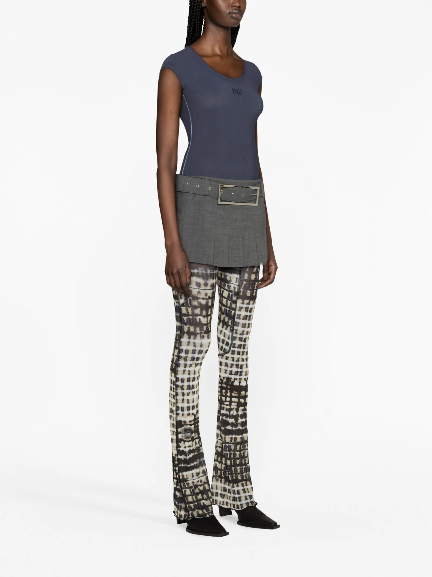 Halcyon plaid-check print leggings