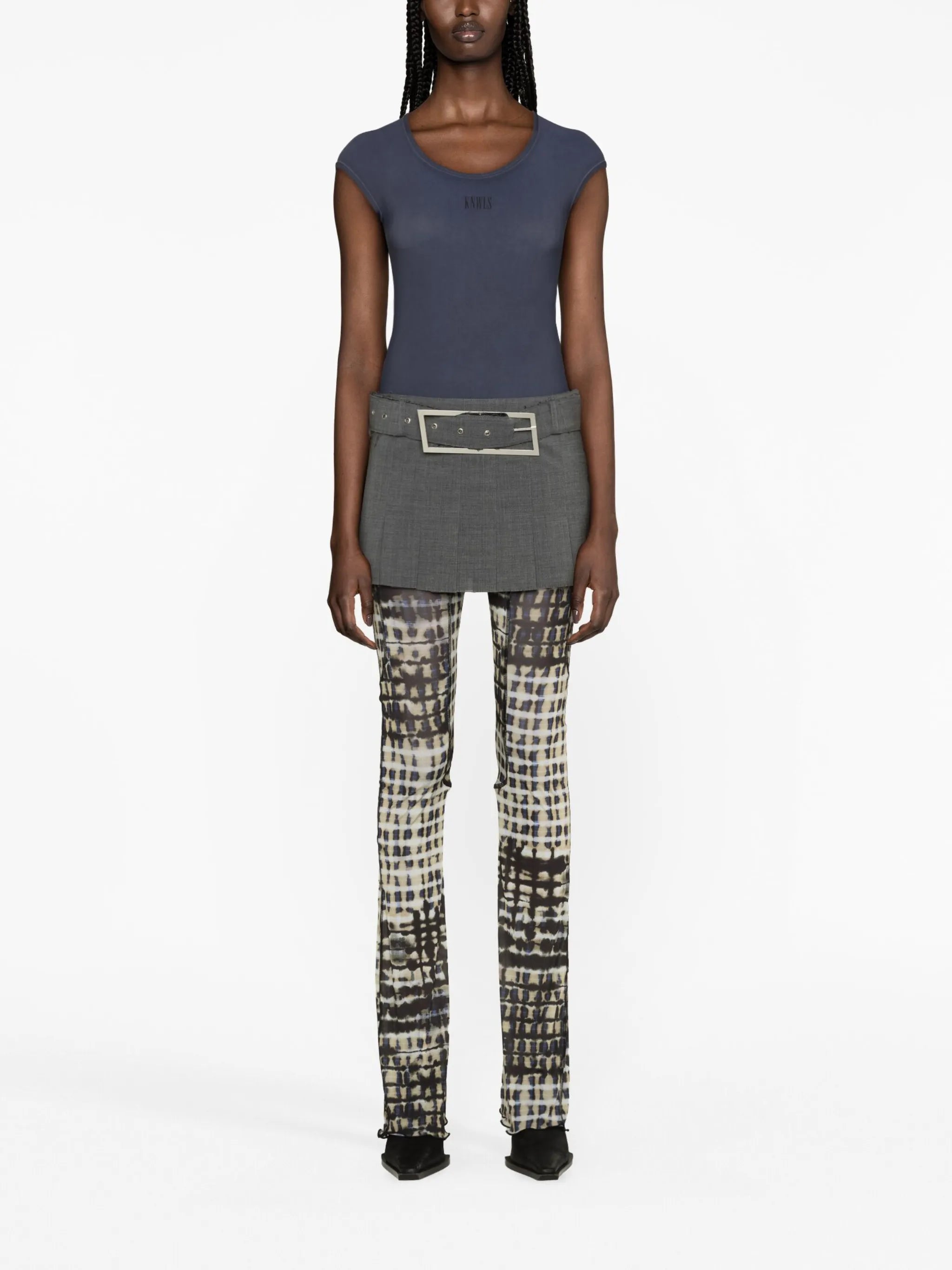Halcyon plaid-check print leggings