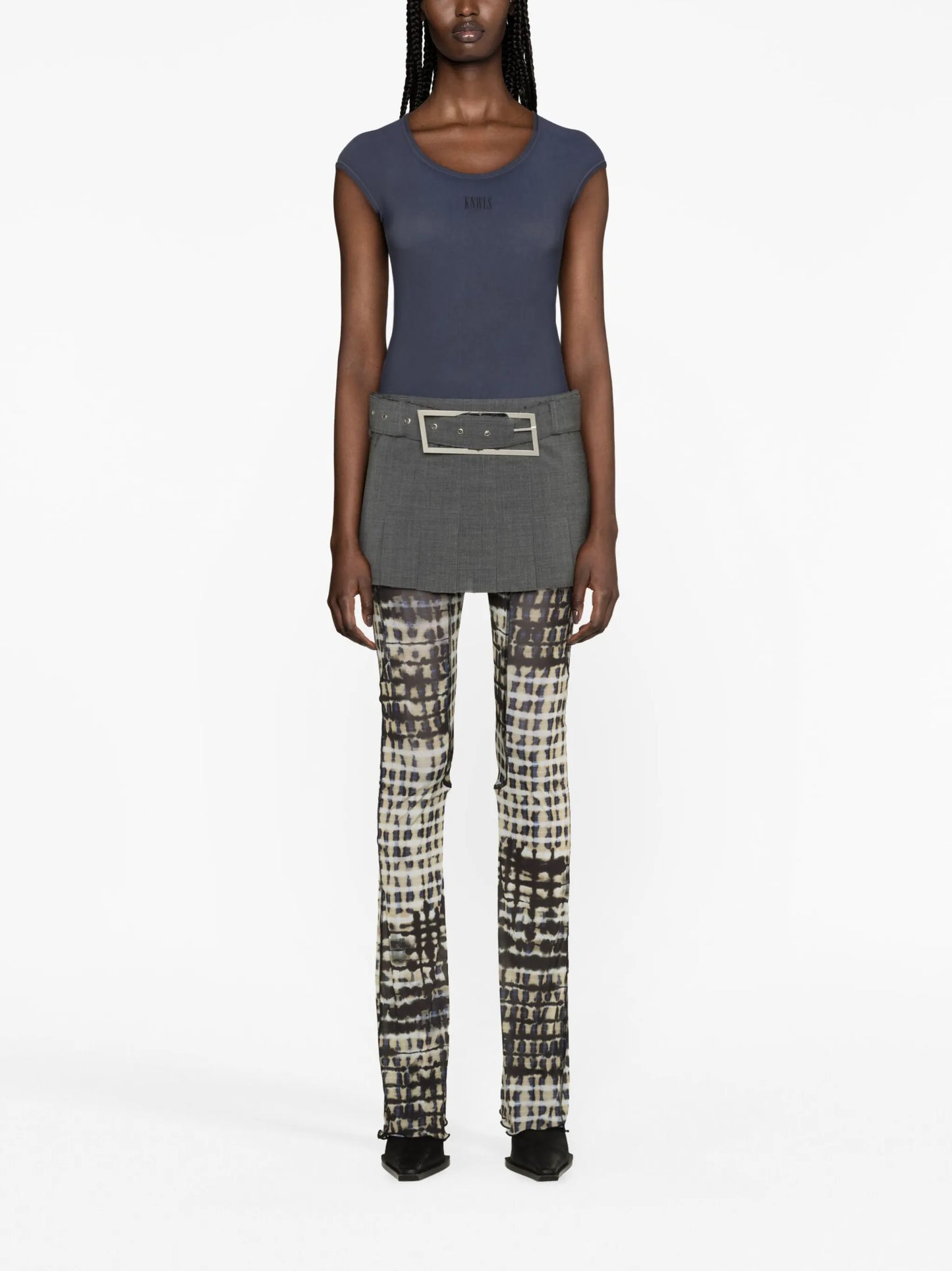 Halcyon plaid-check print leggings