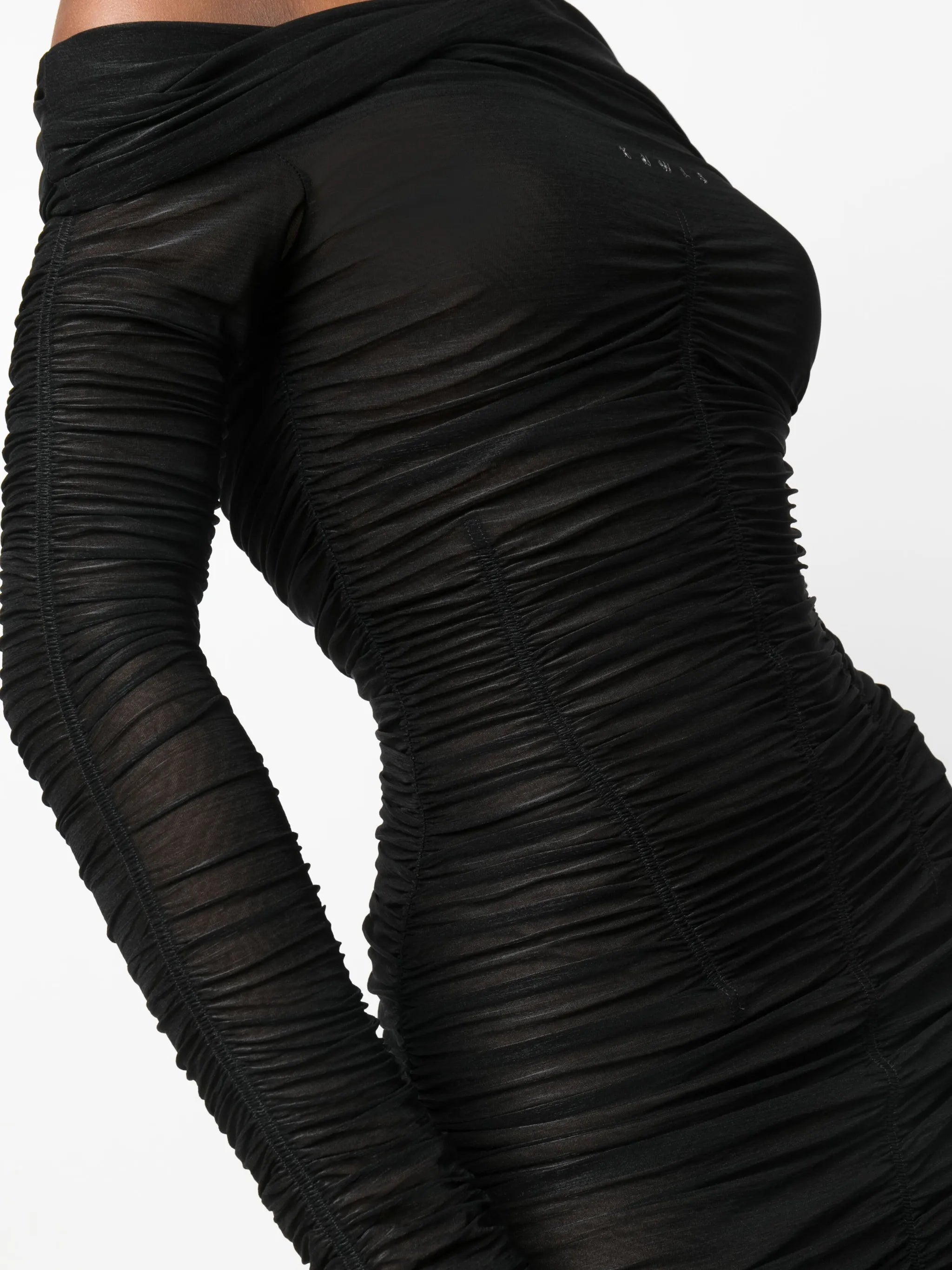 Ocilia asymmetric ruched minidress