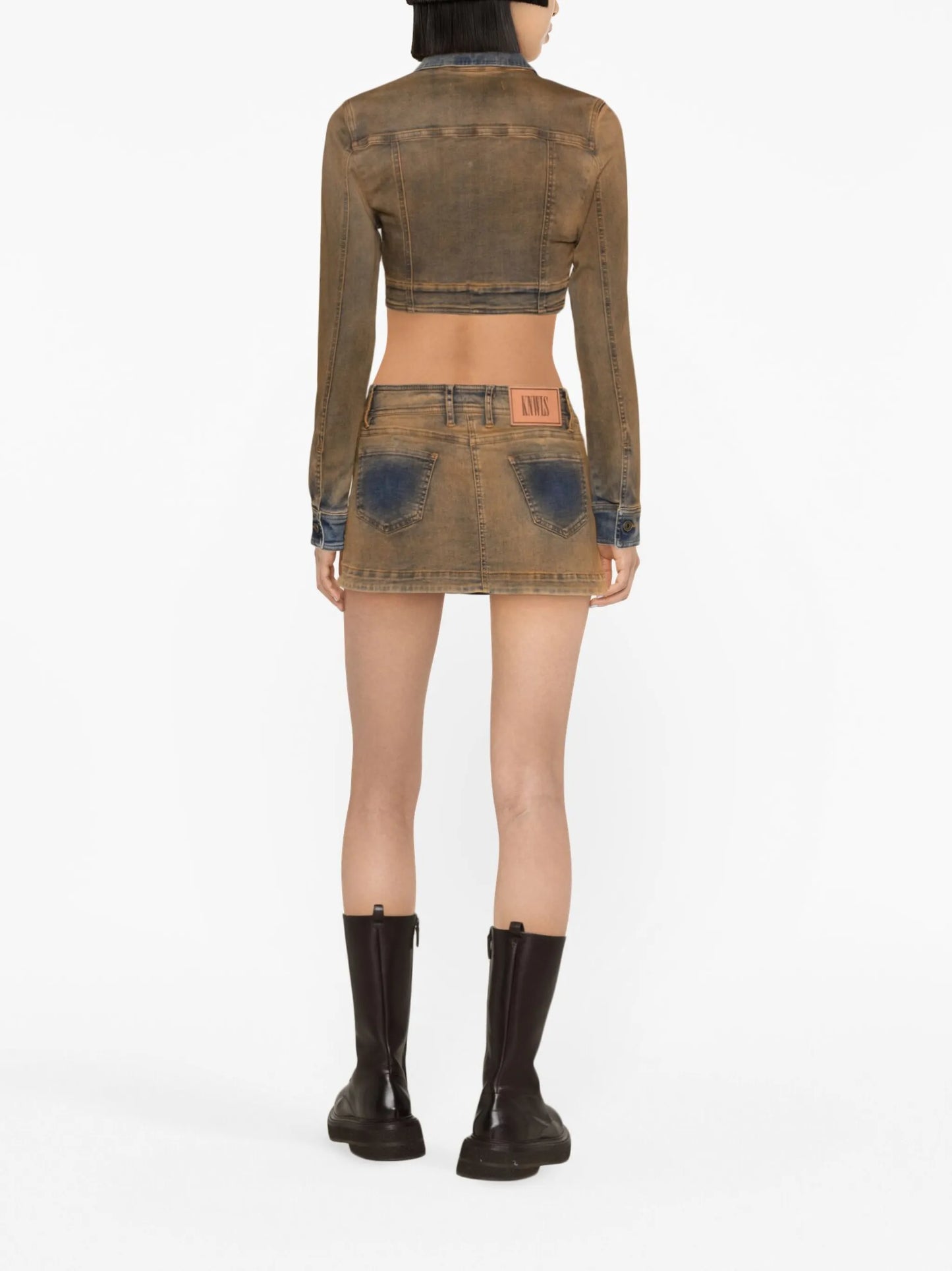 Harley cropped denim jacket