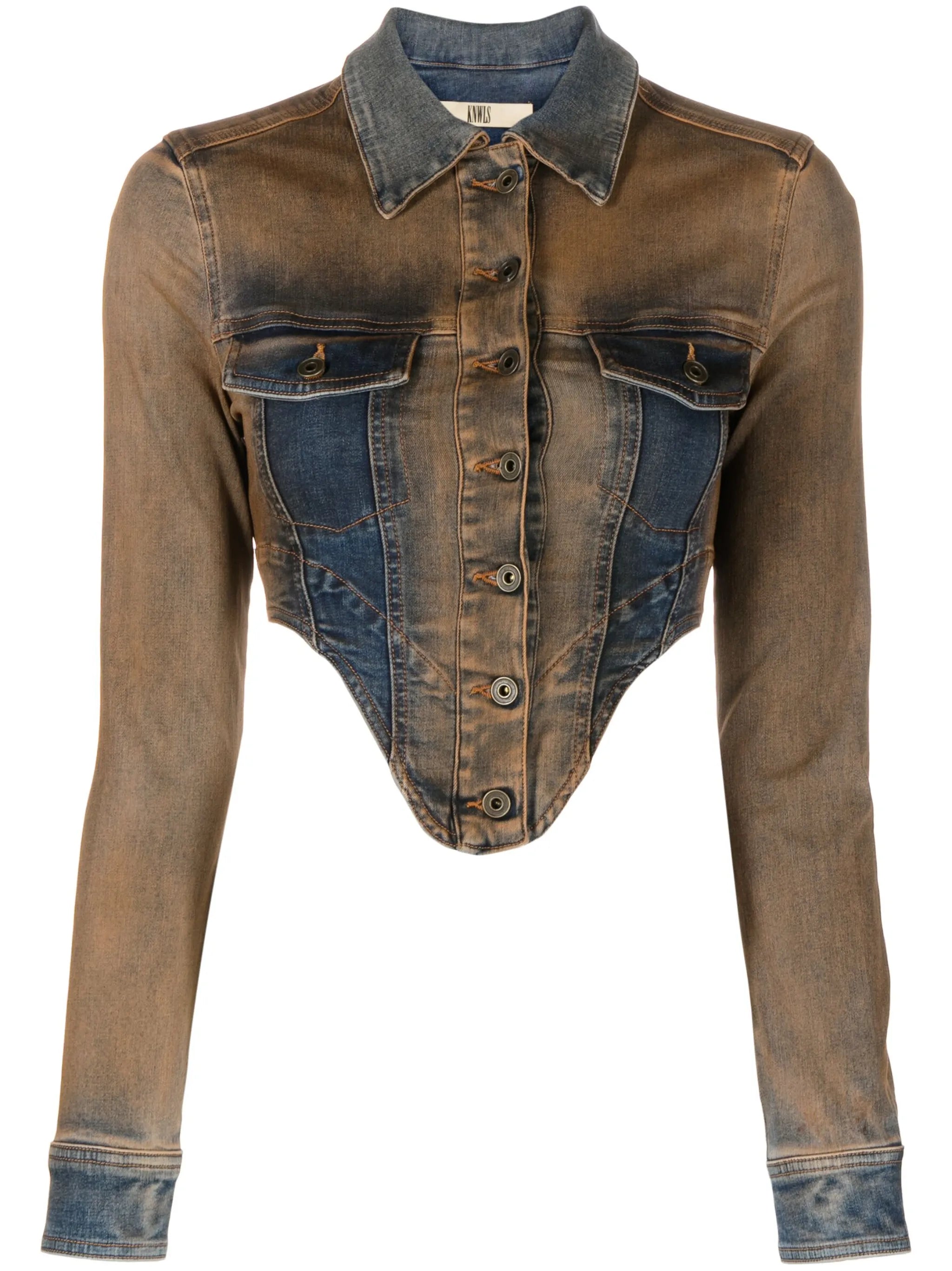 Harley cropped denim jacket