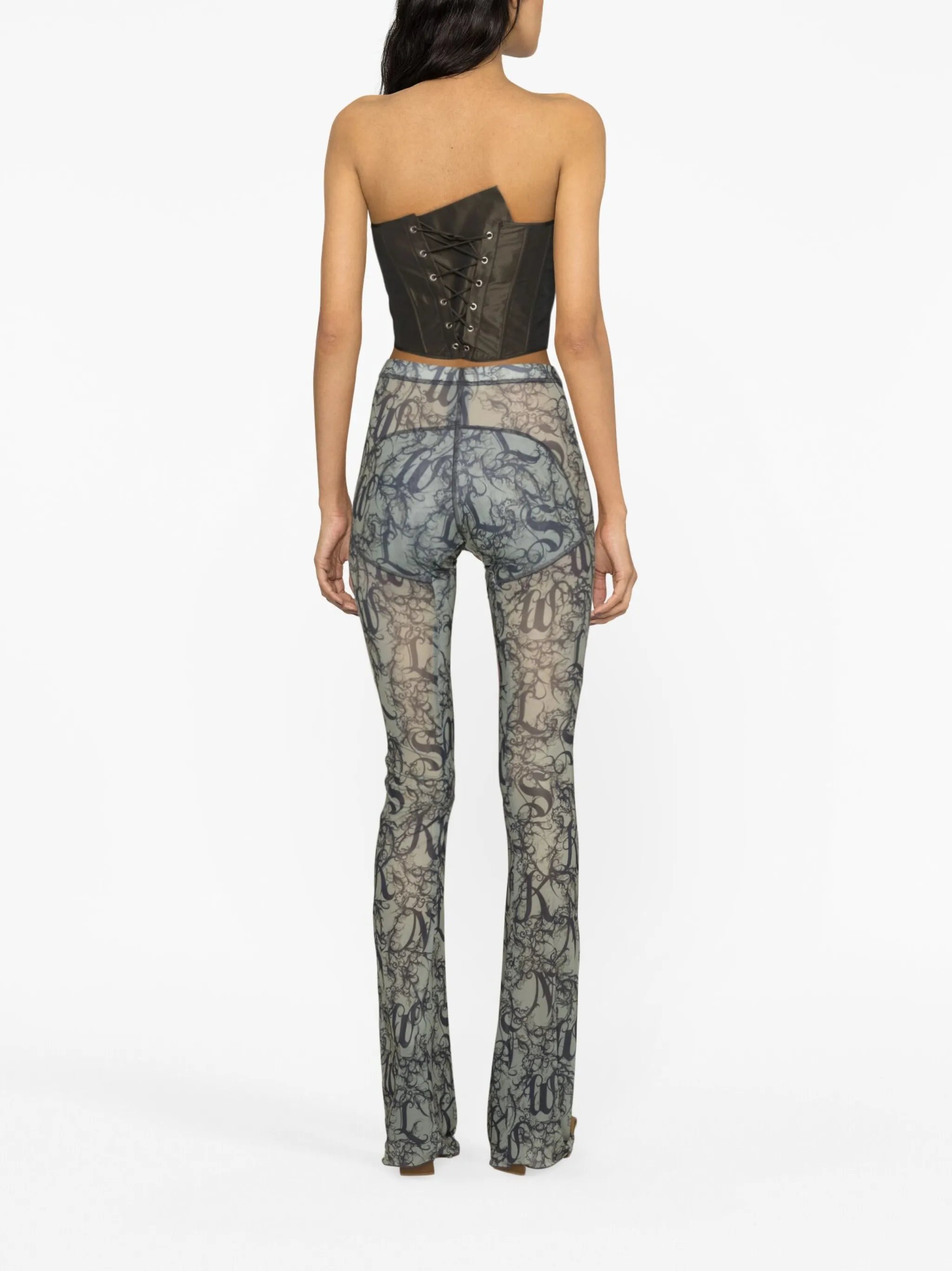 Halcyon Gothic Lace-print leggings