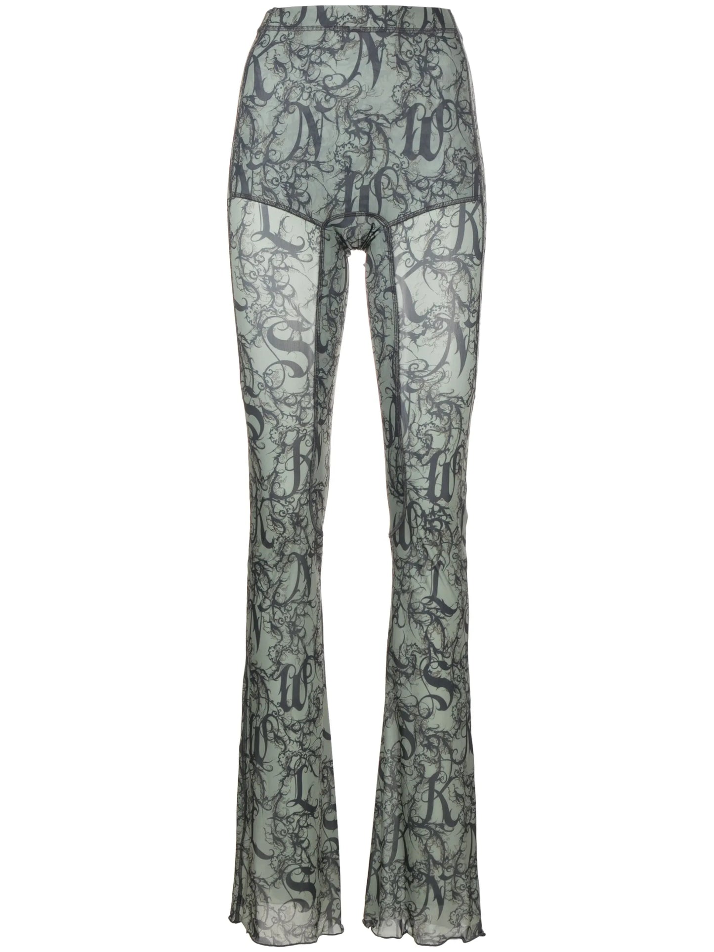 Halcyon Gothic Lace-print leggings