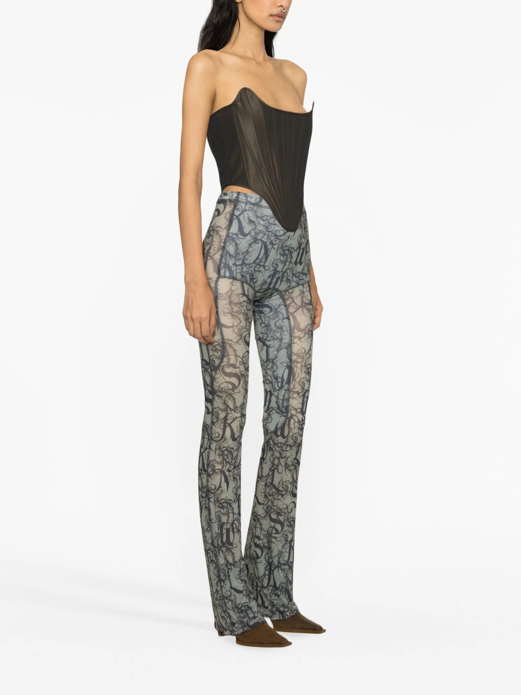 Halcyon Gothic Lace-print leggings