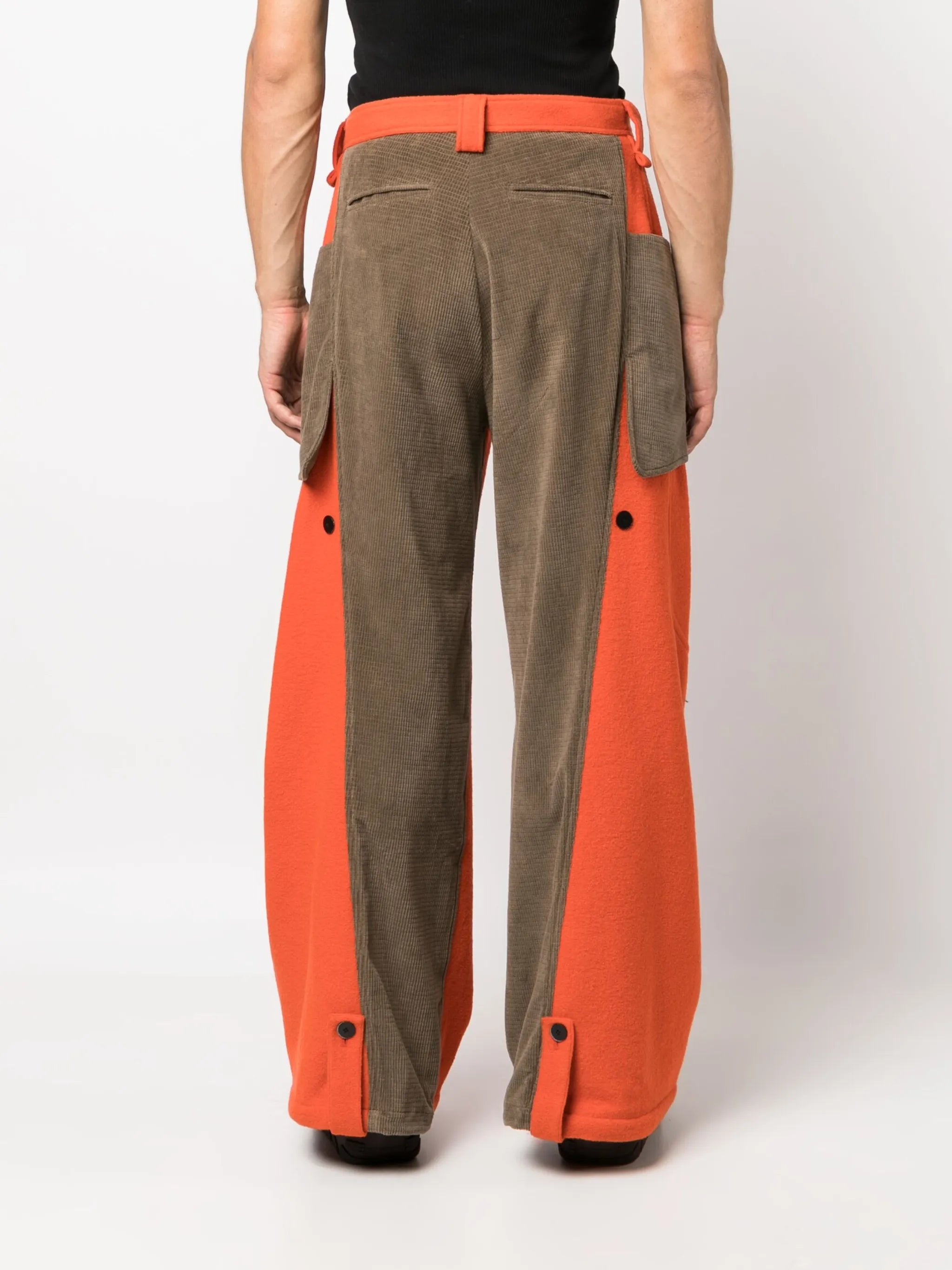 Meno panelled wide-leg trousers