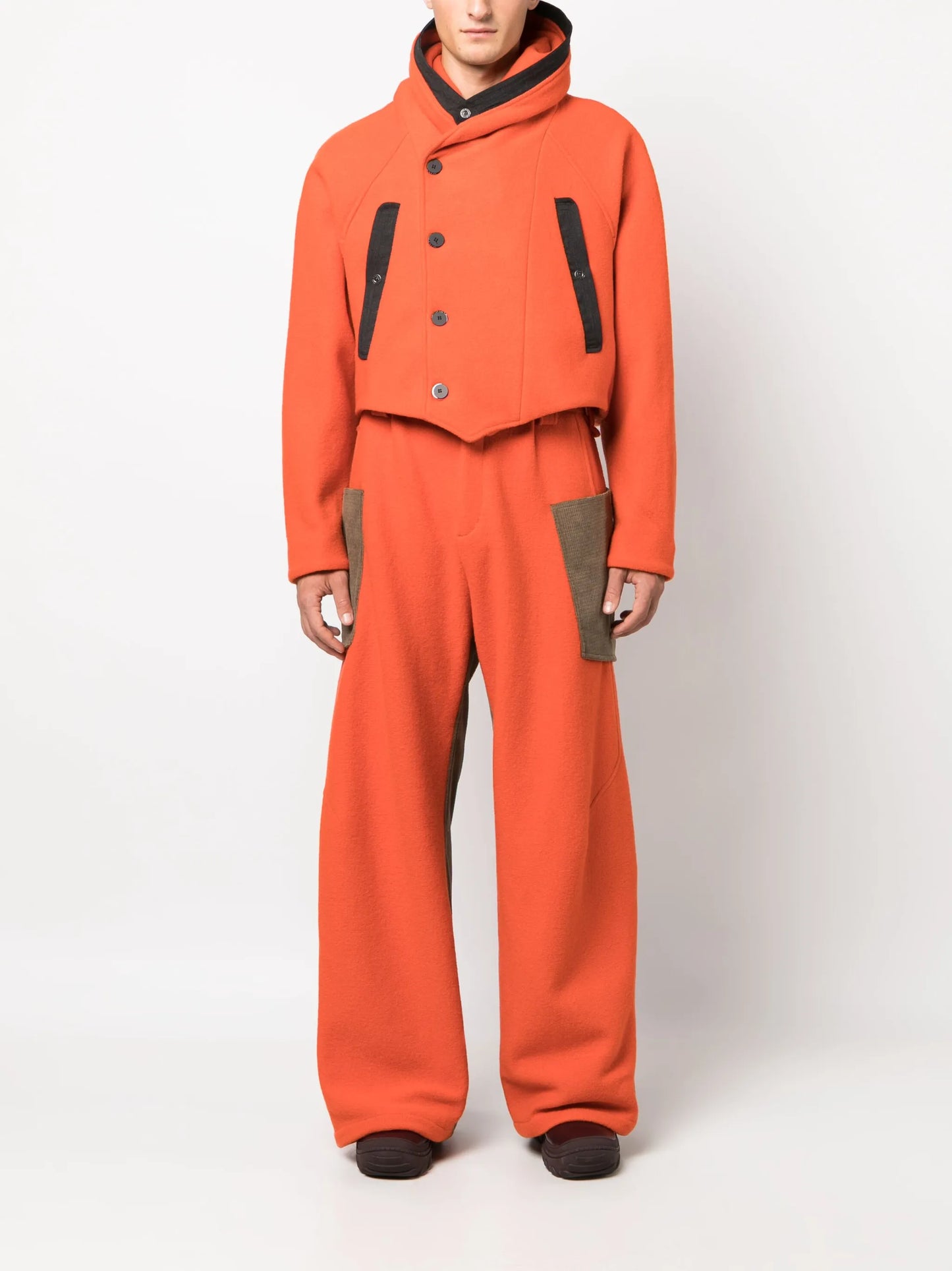 Meno panelled wide-leg trousers