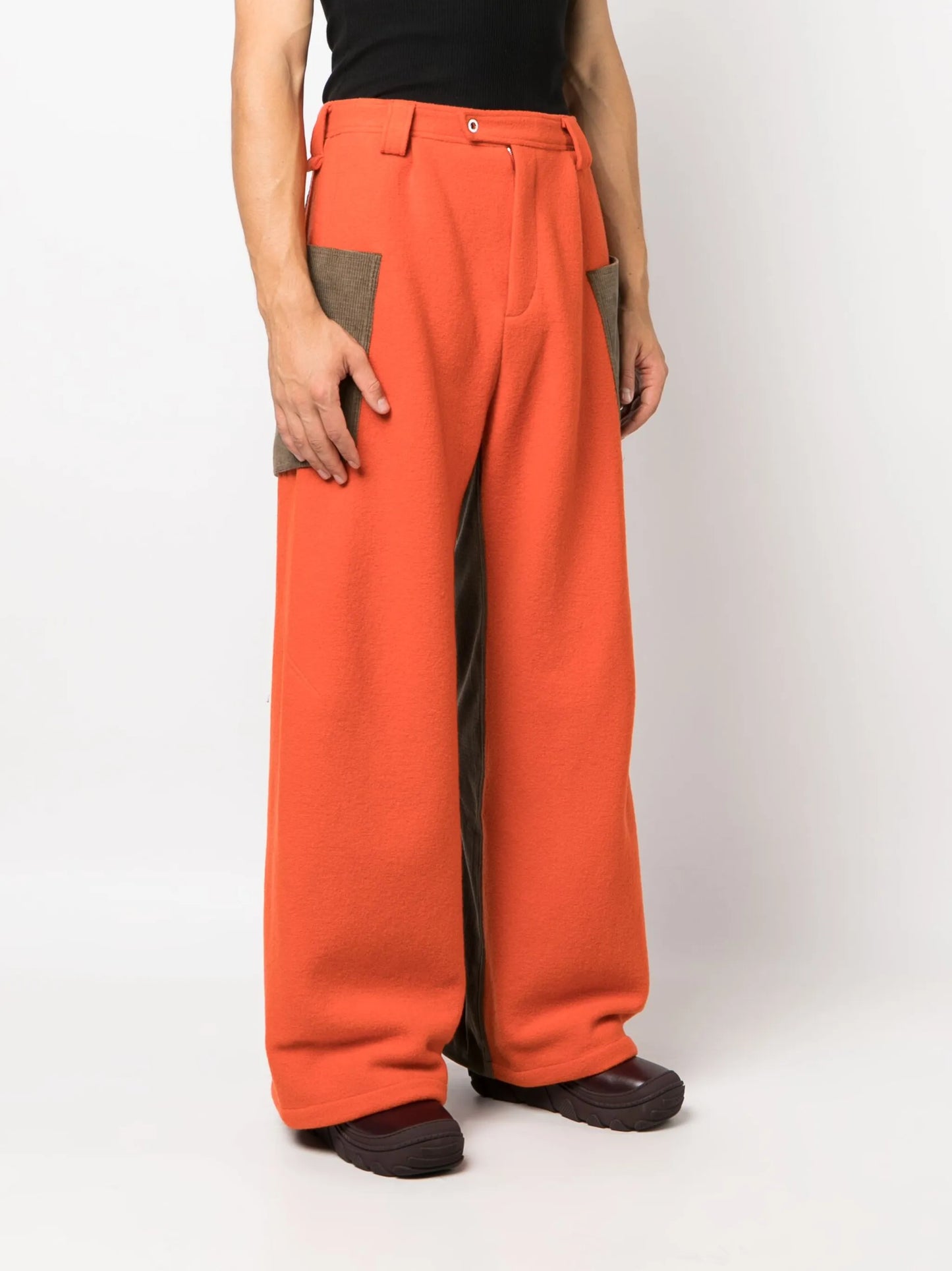 Meno panelled wide-leg trousers