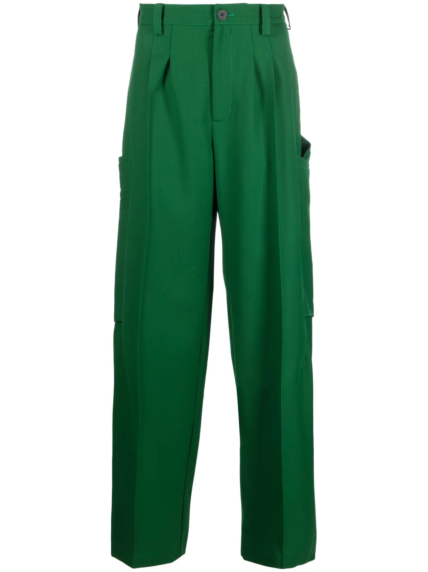 Megara straight-leg wool trousers