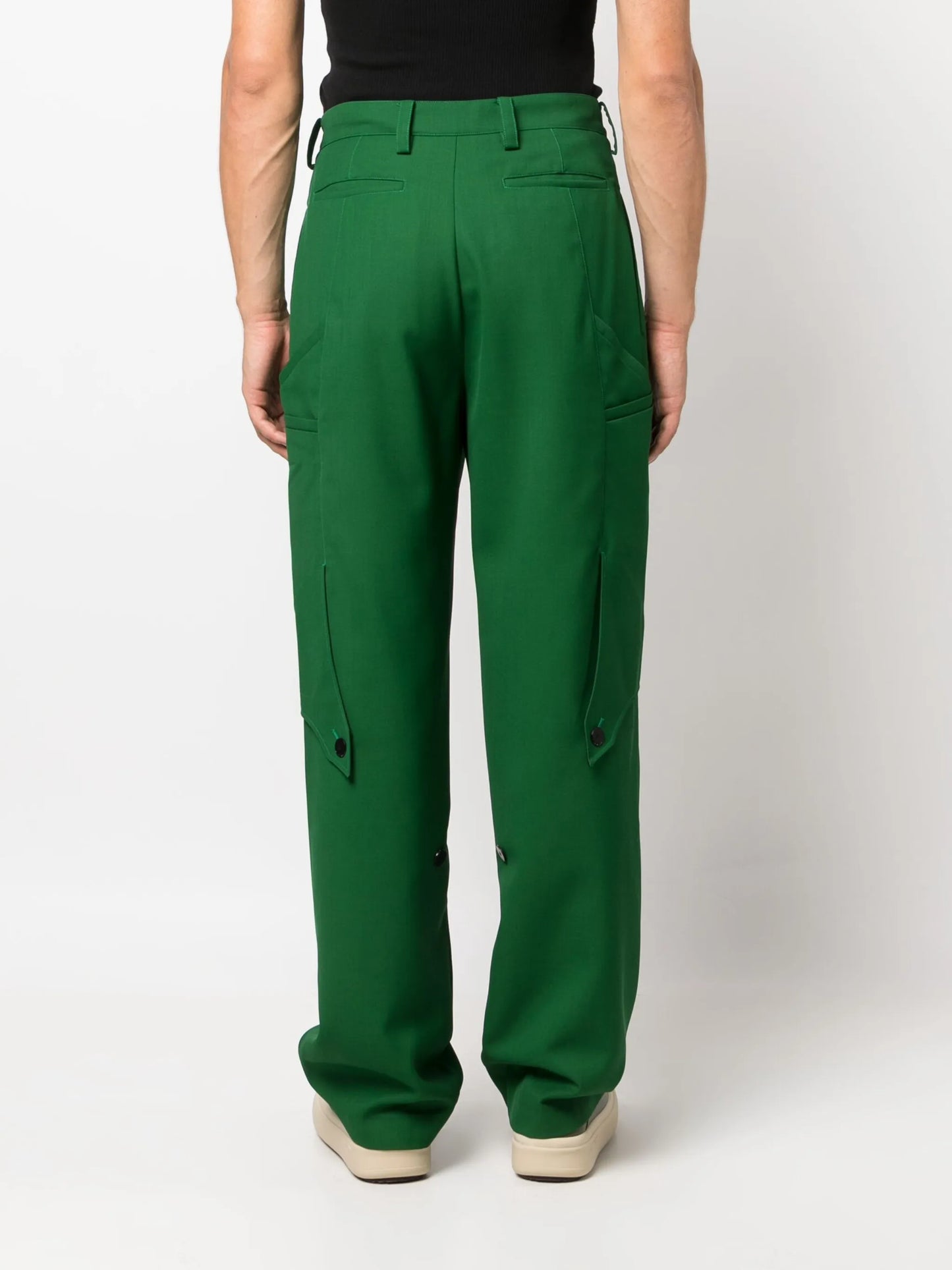 Megara straight-leg wool trousers