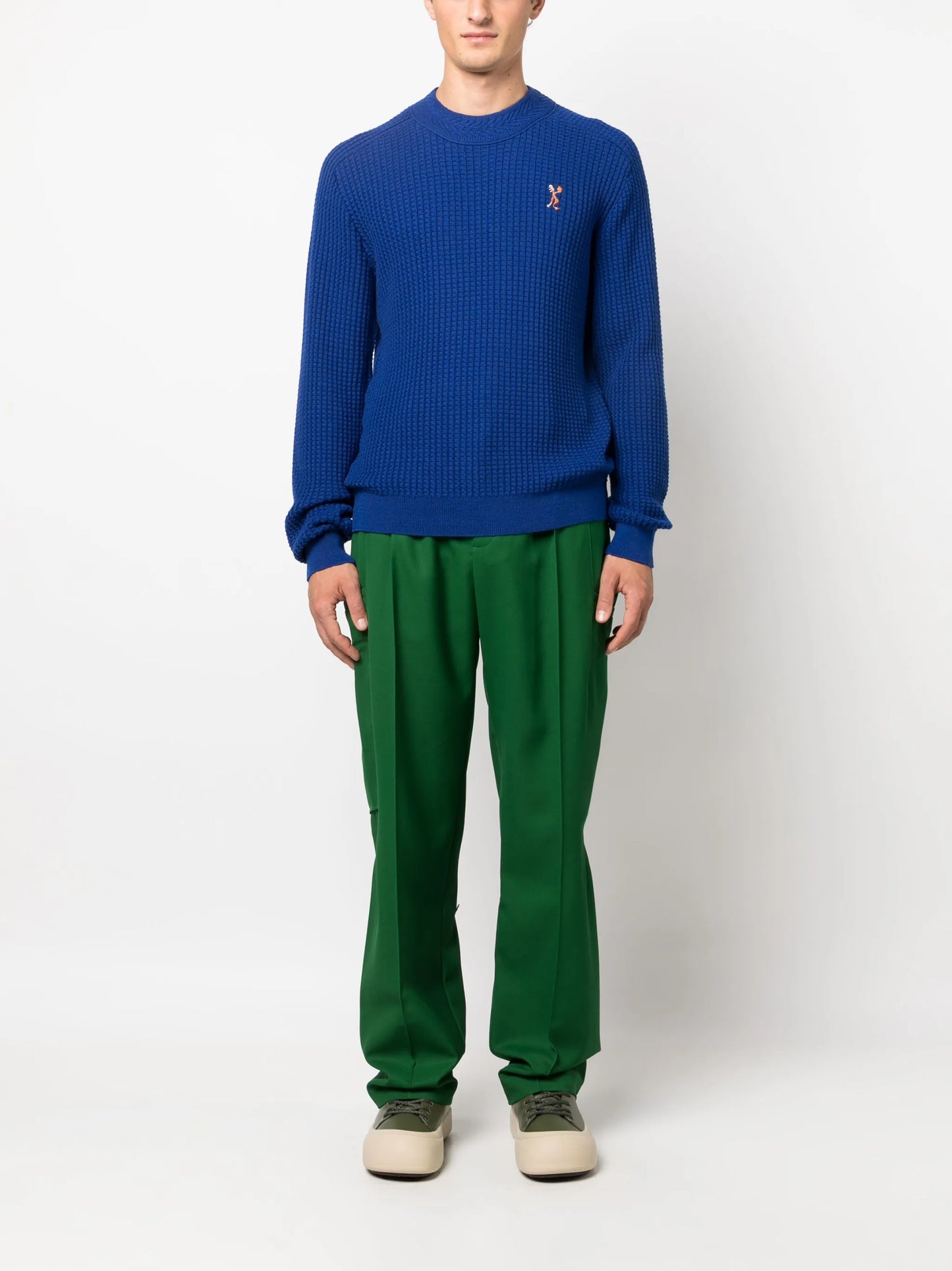 Megara straight-leg wool trousers