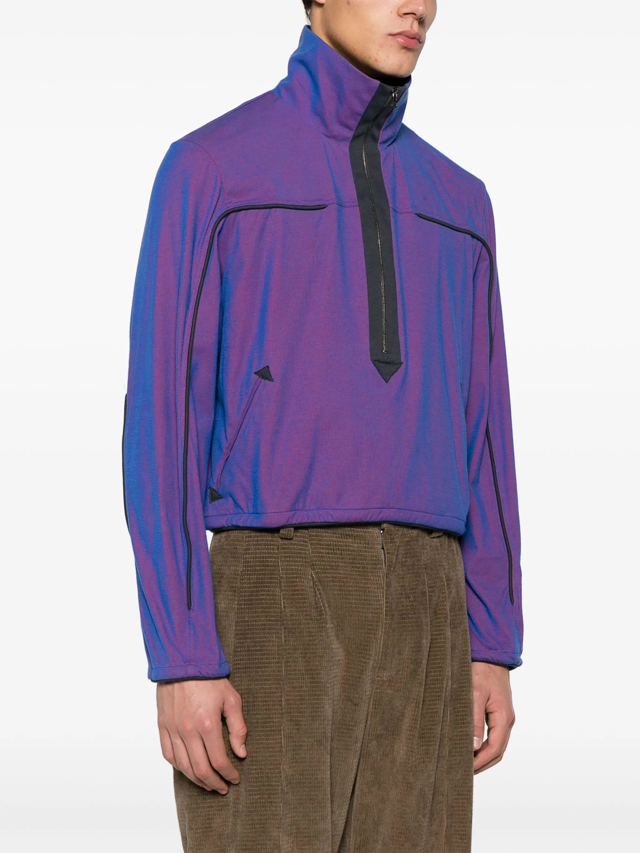 Agathon iridescent jersey sweatshirt