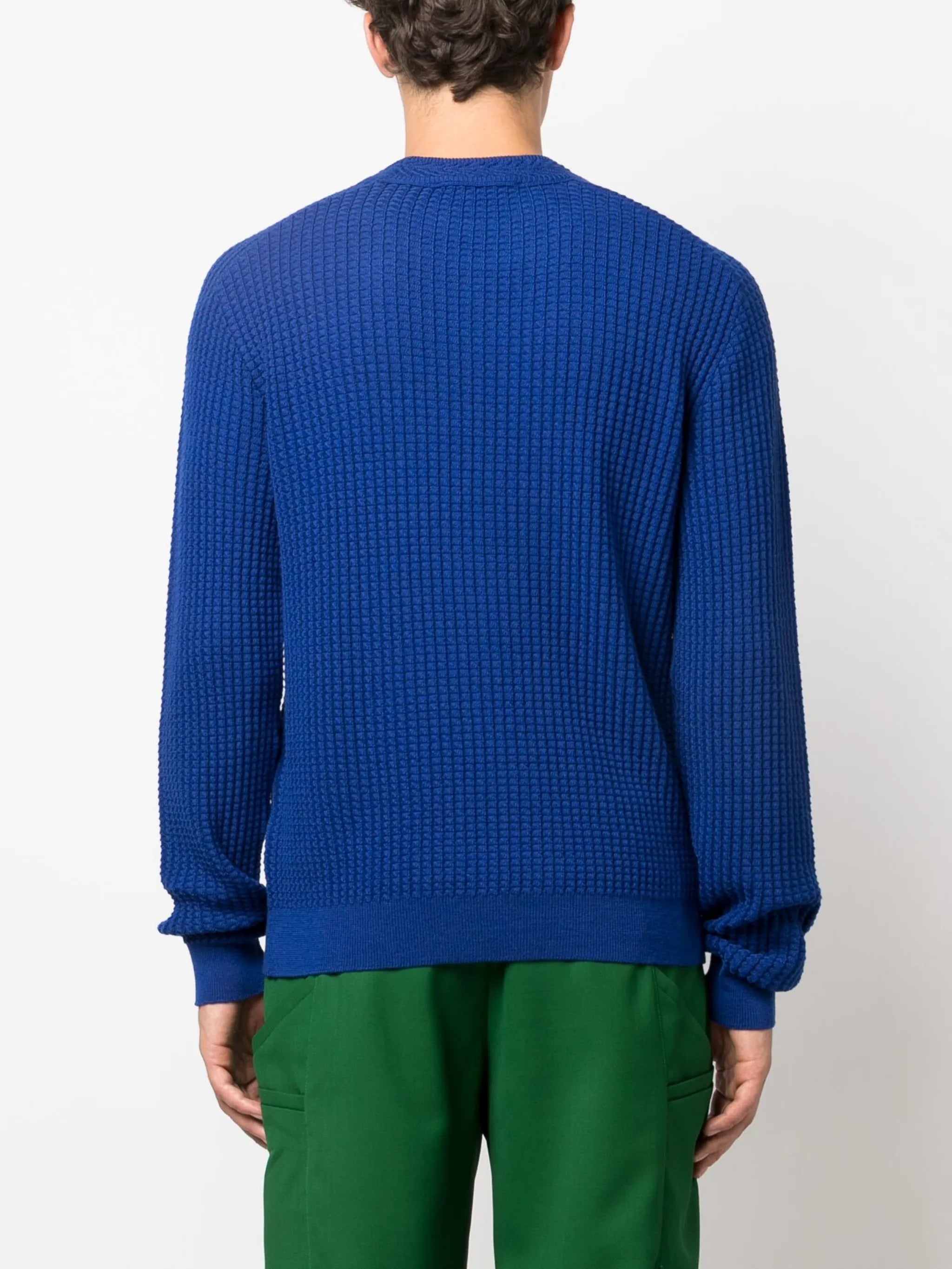 Sorelle waffle-knitted jumper