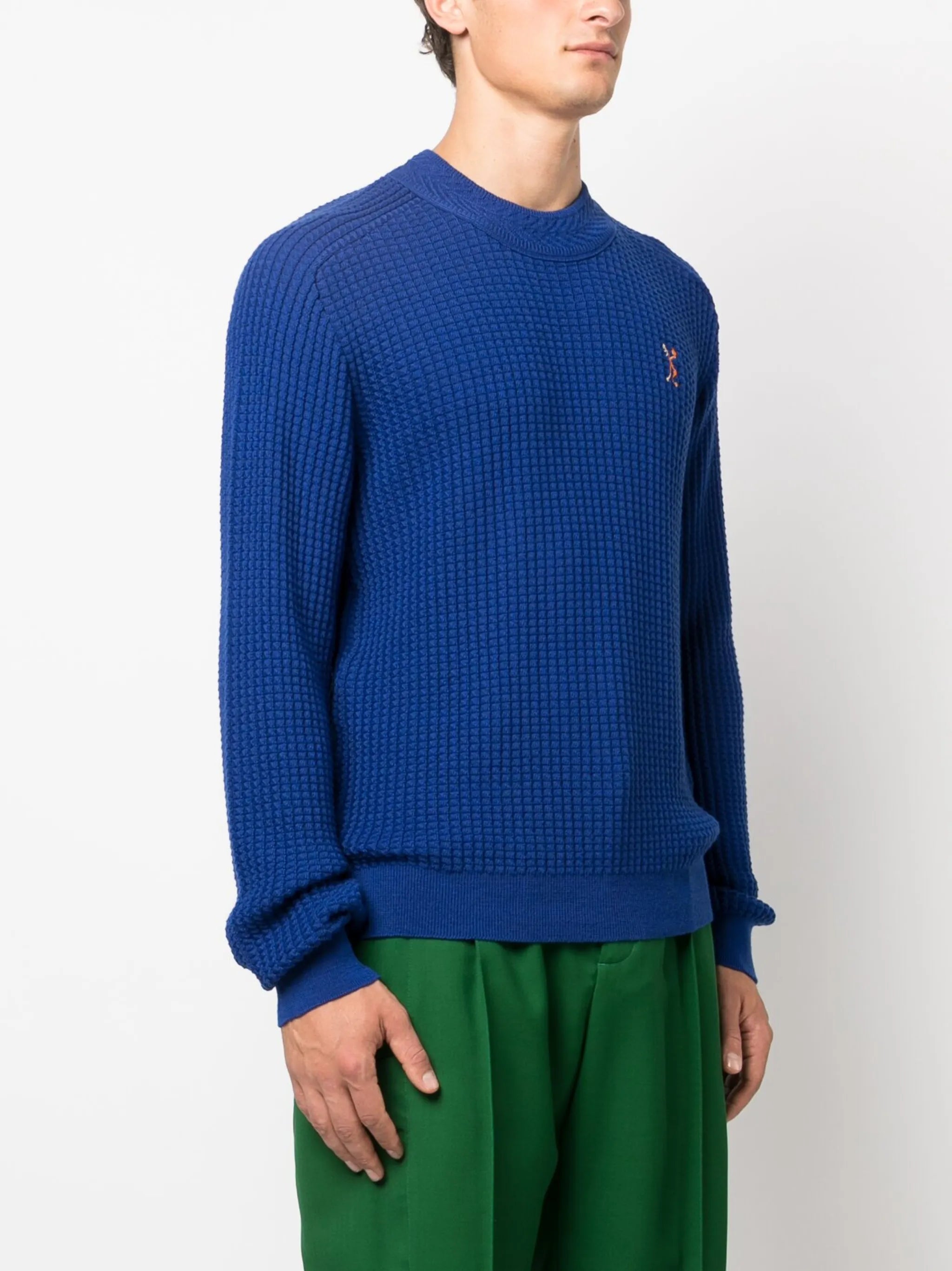 Sorelle waffle-knitted jumper