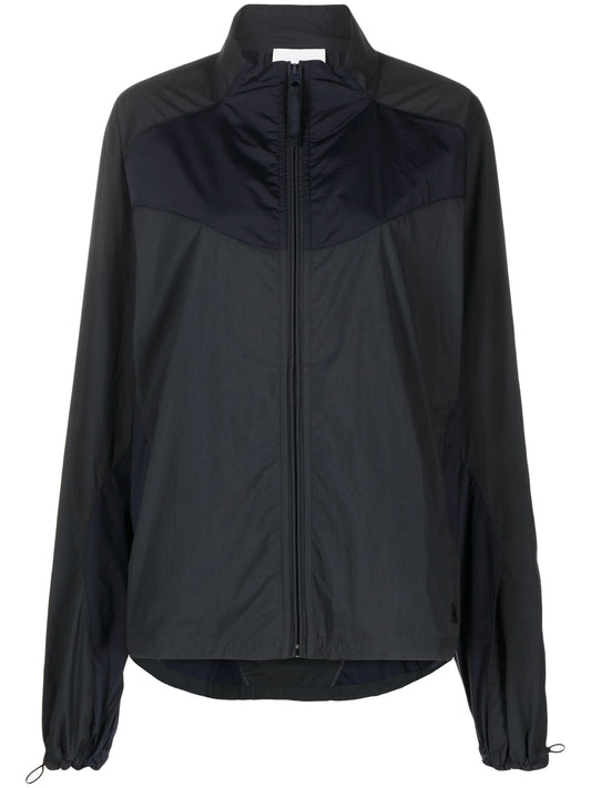 colour-block panelled windbreaker